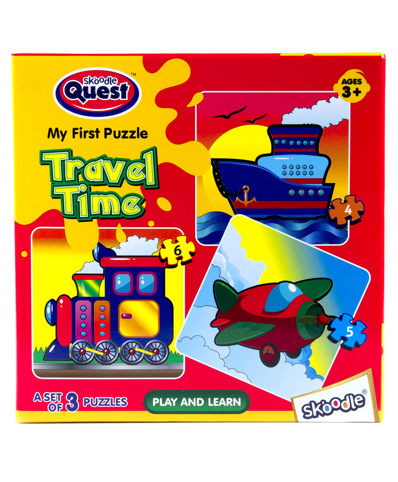 Skoodle Quest On Travel Time Puzzle Set of 3 - 15 pieces-picture-11
