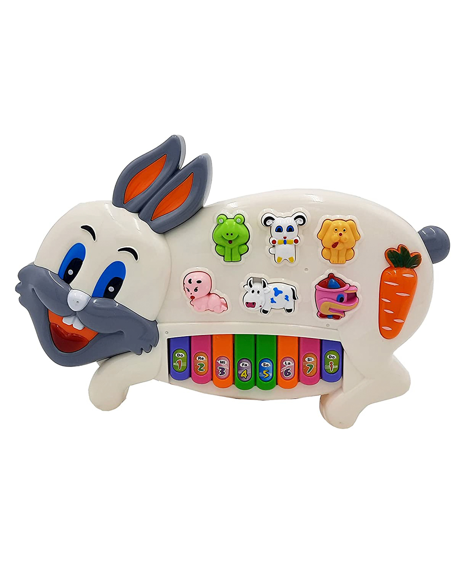 SVE Musical Light & Sound Rabbit Piano Toy Beautiful Rabbit Design with 3  Modes of Animals Sound Flashing Light Effects Great Music and Sound -  Multicolor Online India, Buy Musical Toys for (
