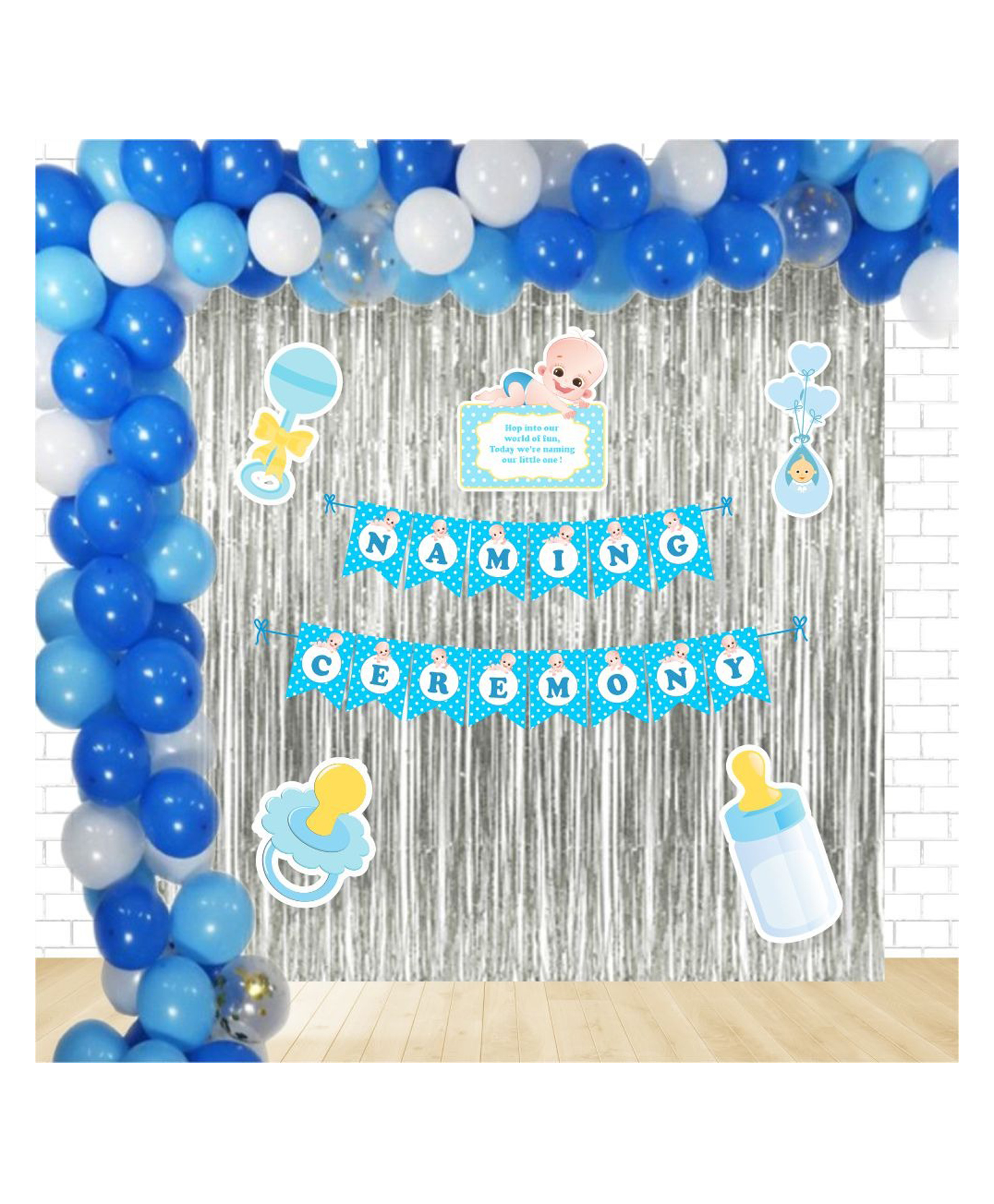 Baby Boy Naming Ceremony Foil Kit- Multicolour Online in India, Buy at Best  Price from  - 11386176
