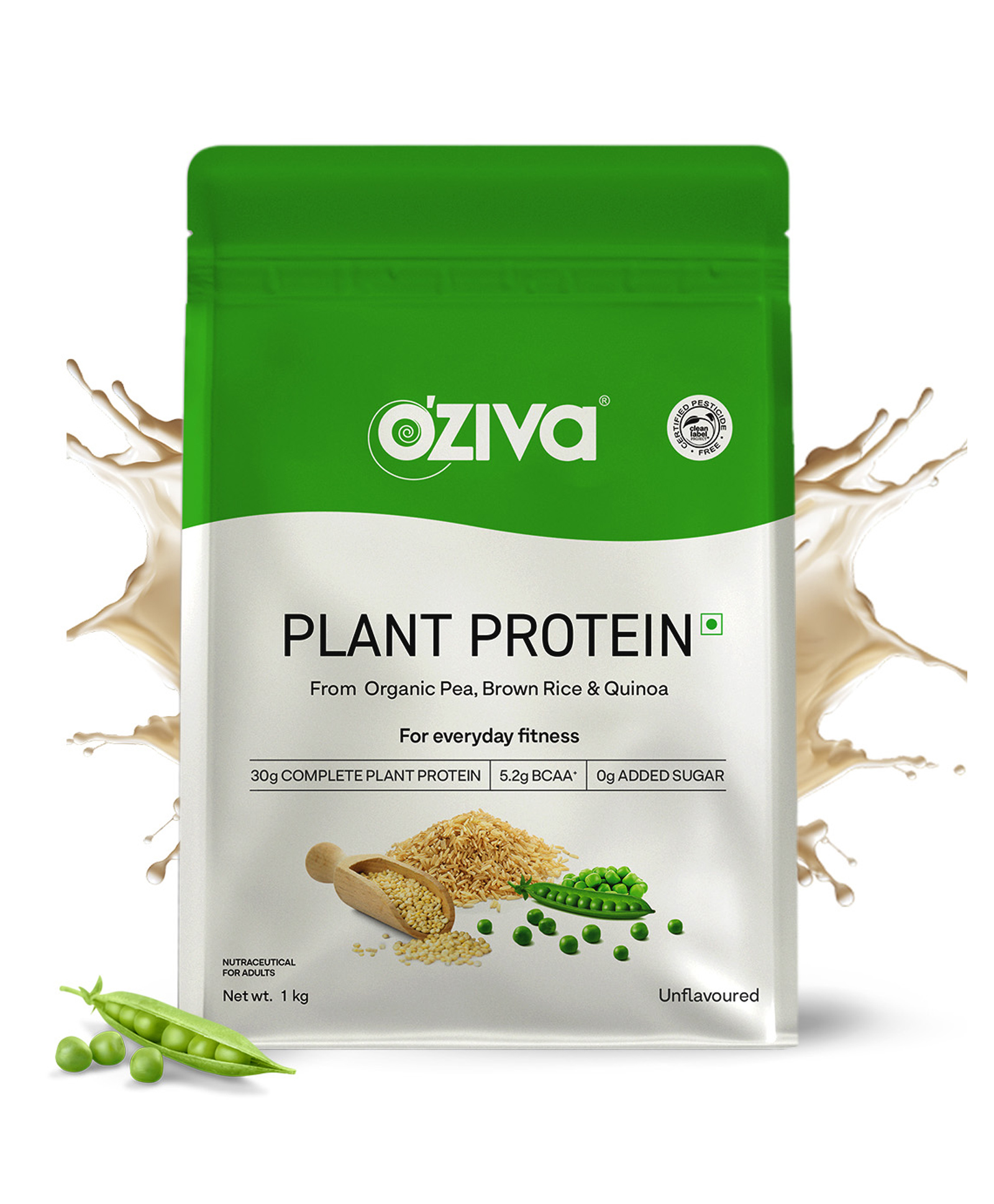 OZiva Organic Plant Protein - 1 kg-picture-17