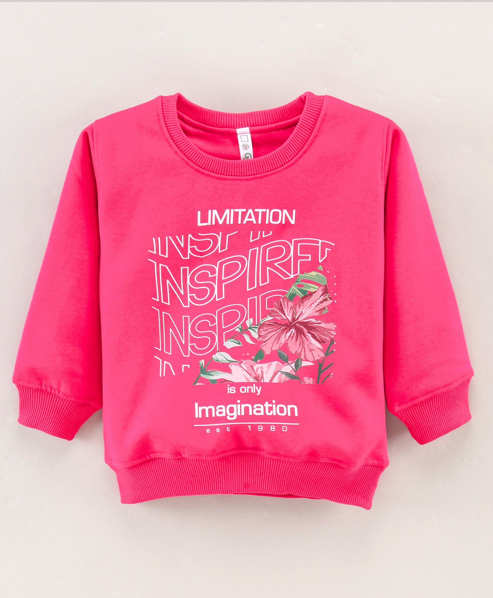 Grab It Full Sleeves Light Winterwear Printed Sweatshirt - Pink-image-19