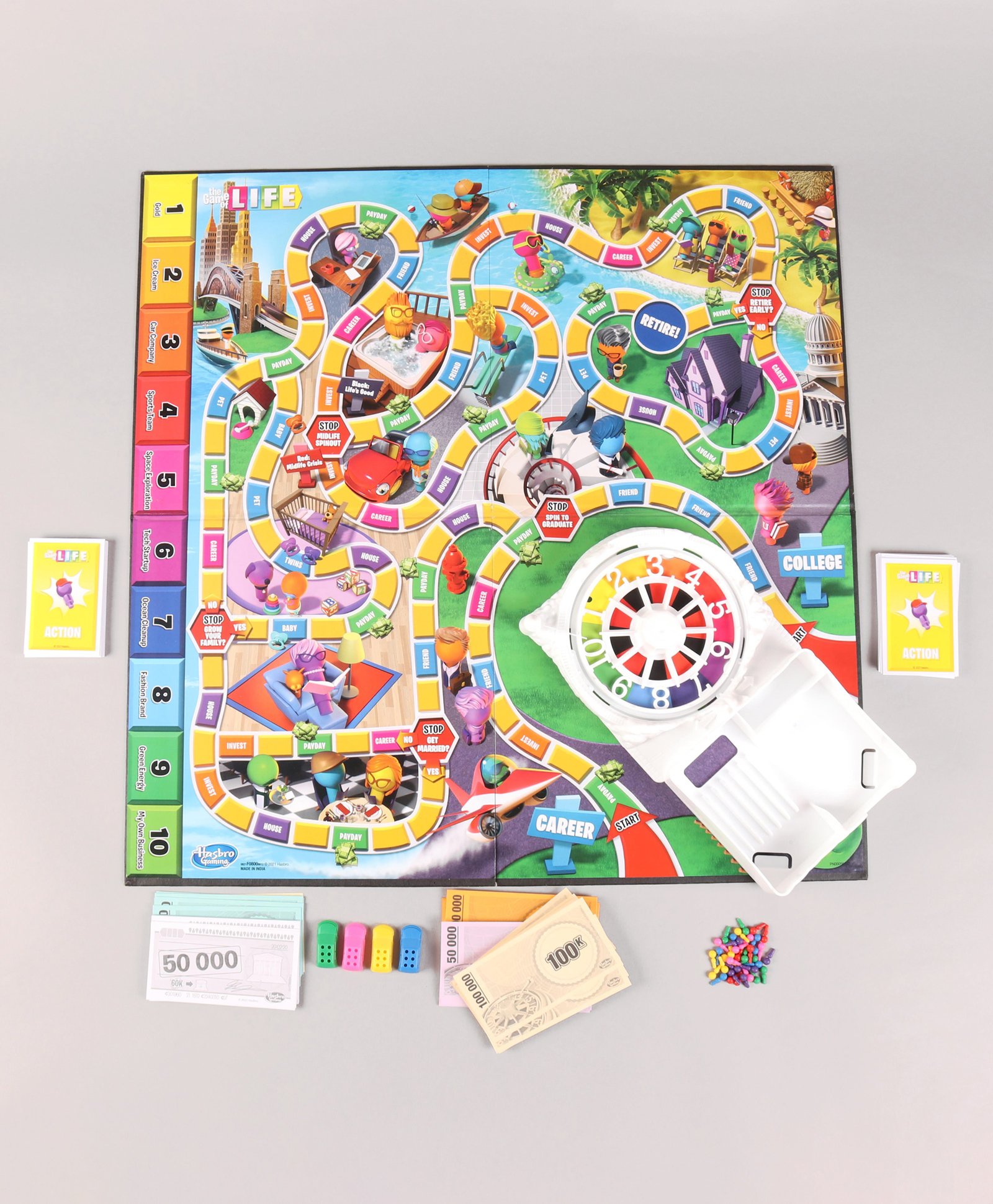 Hasbro The Game of Life Game Family Board Game - Multicolour Online India,  Buy Board Games for (8-14 Years) at FirstCry.com - 11392552