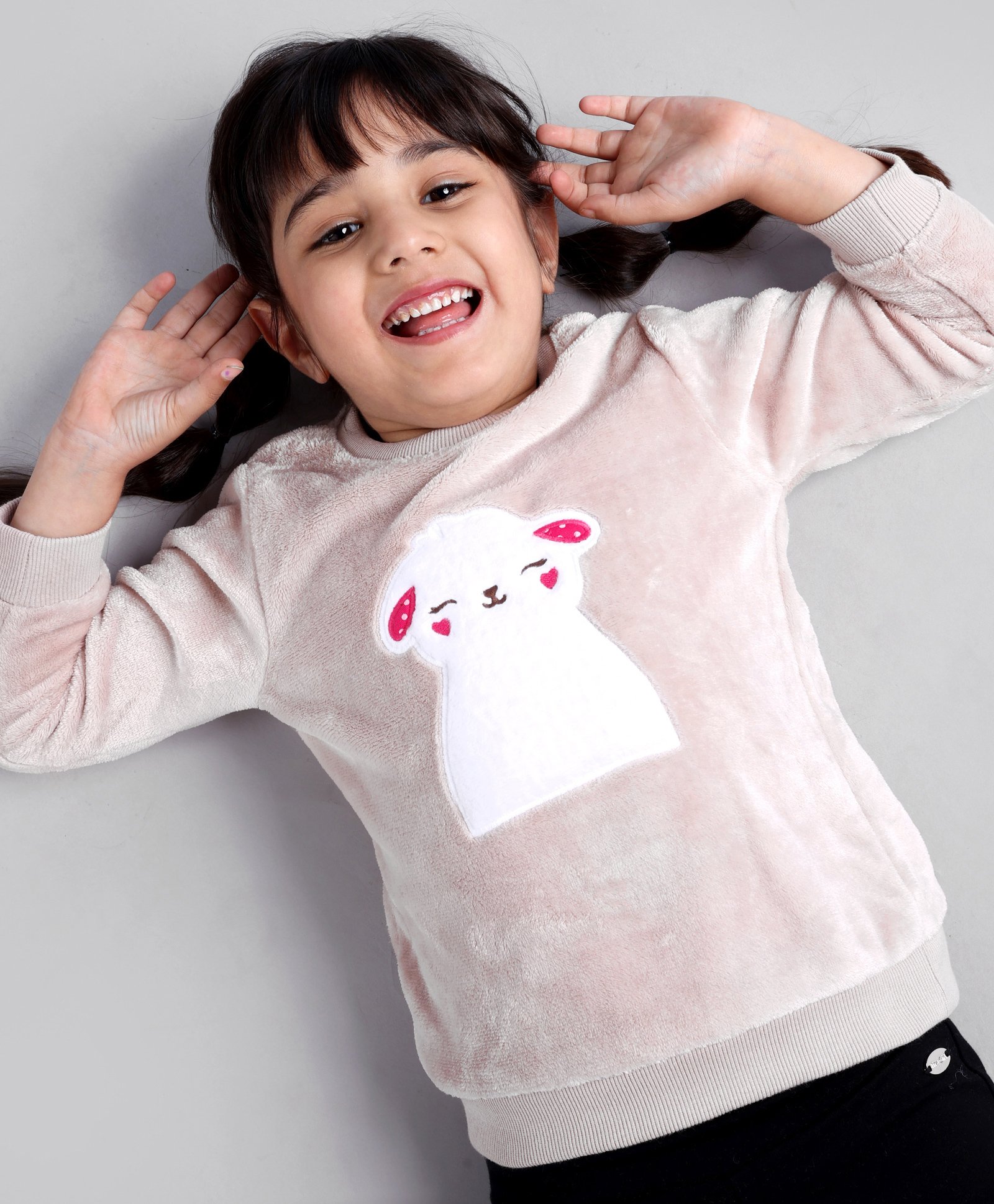 Babyoye Full Sleeves Sweatshirt Cat Print - Beige-picture-10