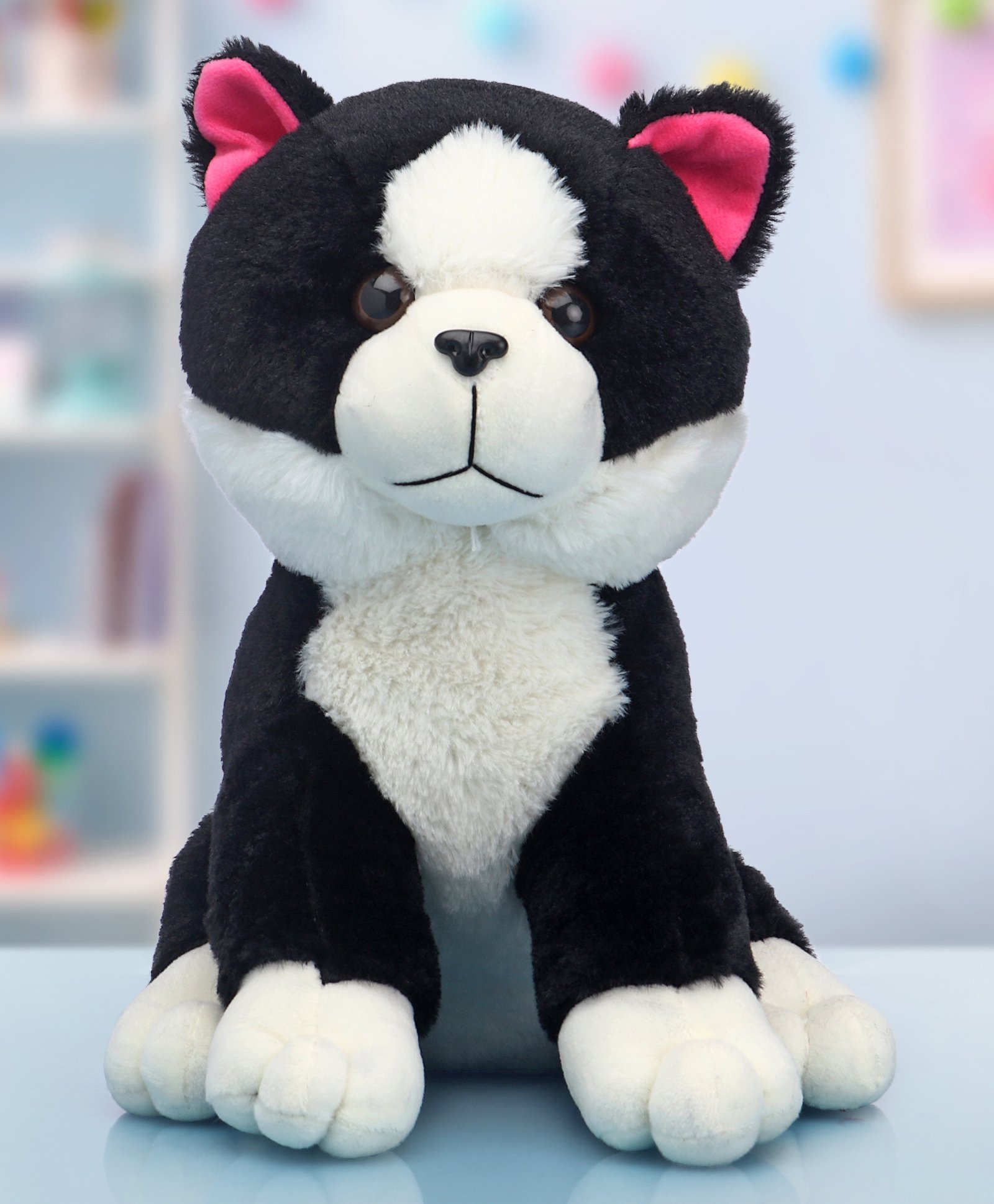 Babyhug Cat Soft Toy Black - Height 30 cm-image-26