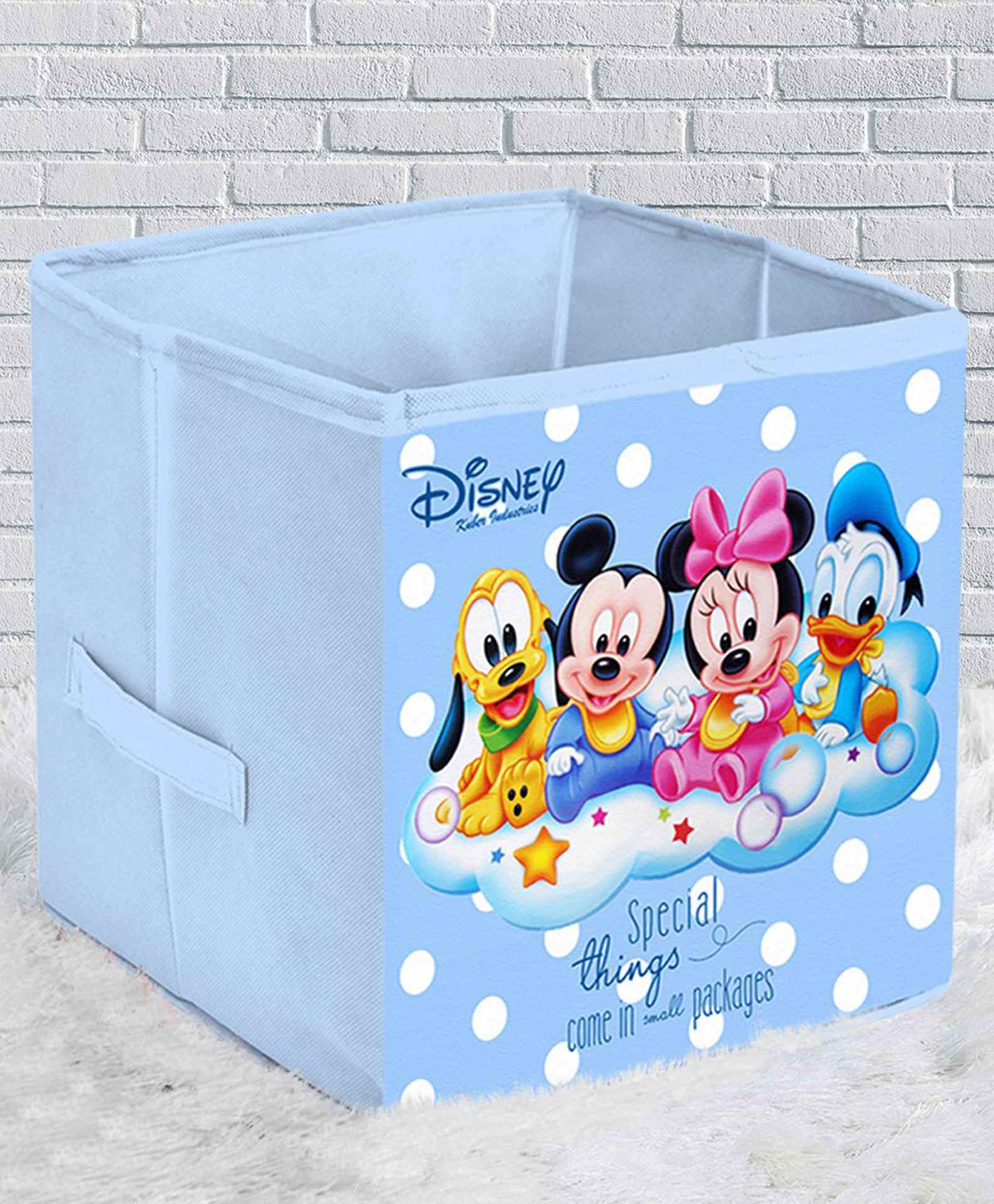 disney by kuber Fun Homes Storage Box Mickey Mouse Print Extra Large Size - Blue-picture-13
