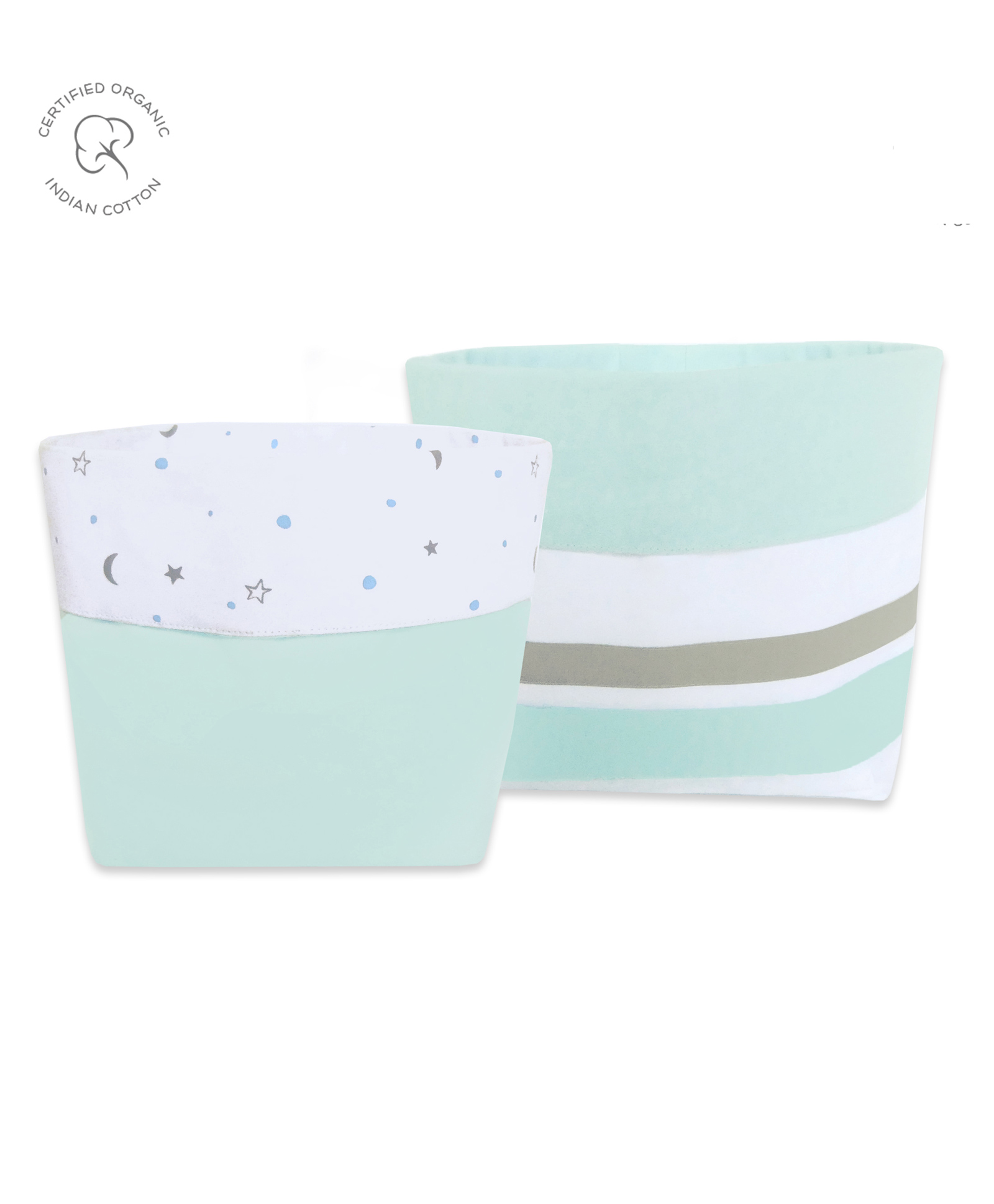 Masilo Fabric Storage Baskets Pack Of 2 - Blue-picture-11