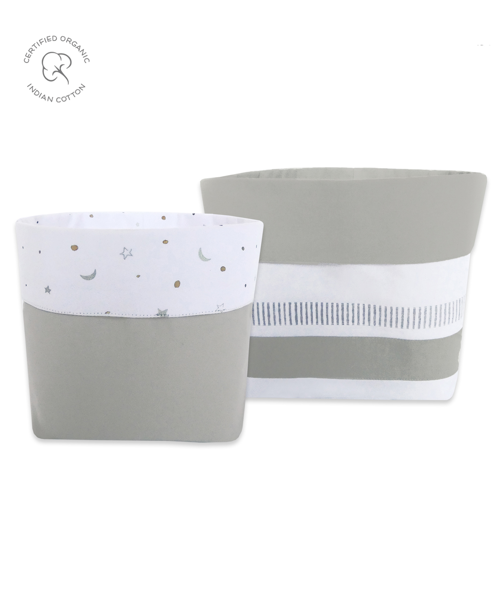 Masilo Fabric Storage Baskets Pack Of 2 - Grey-picture-18