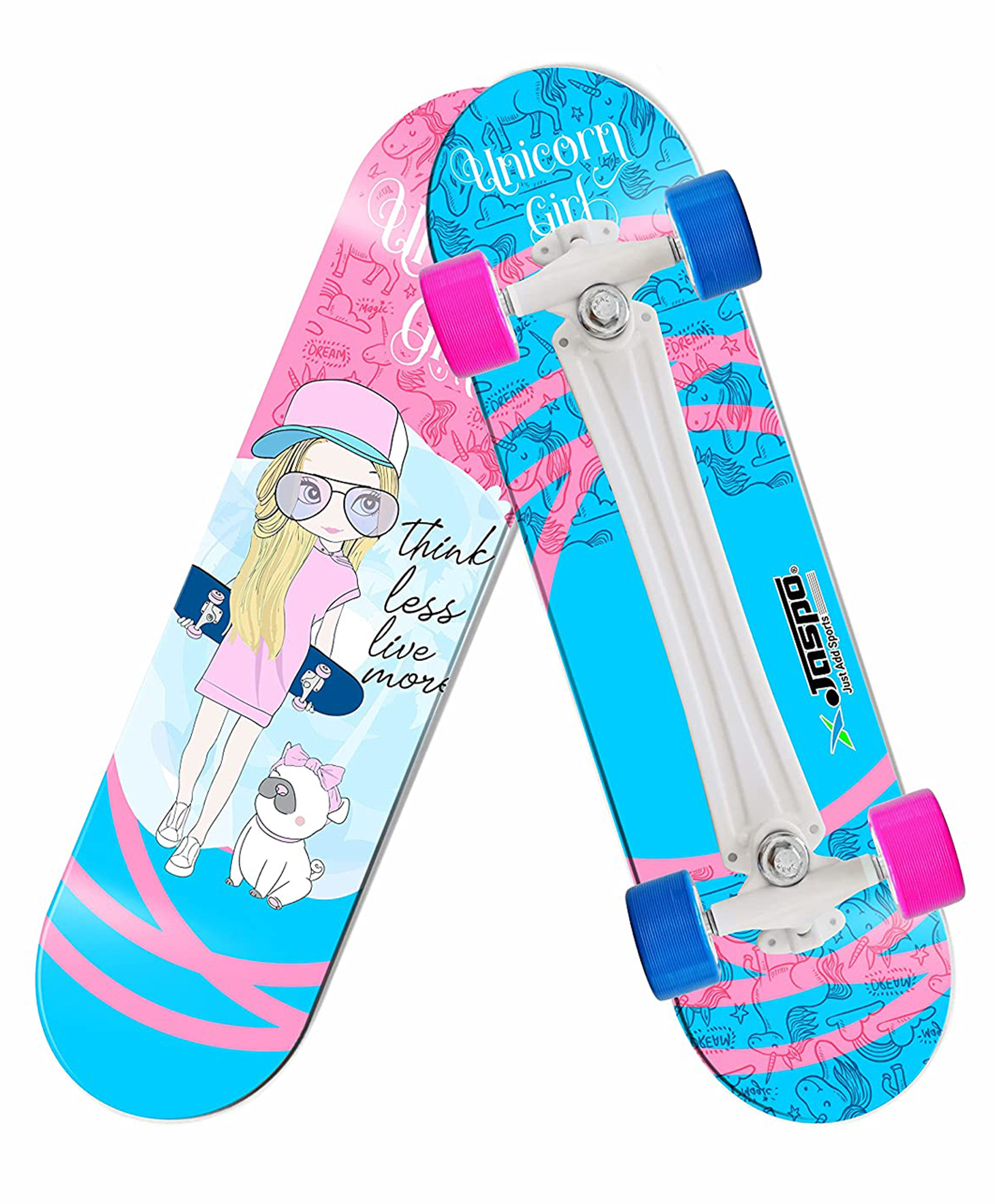 Jaspo Unicorn Girl Fiber Combo Unicorn Skateboard
