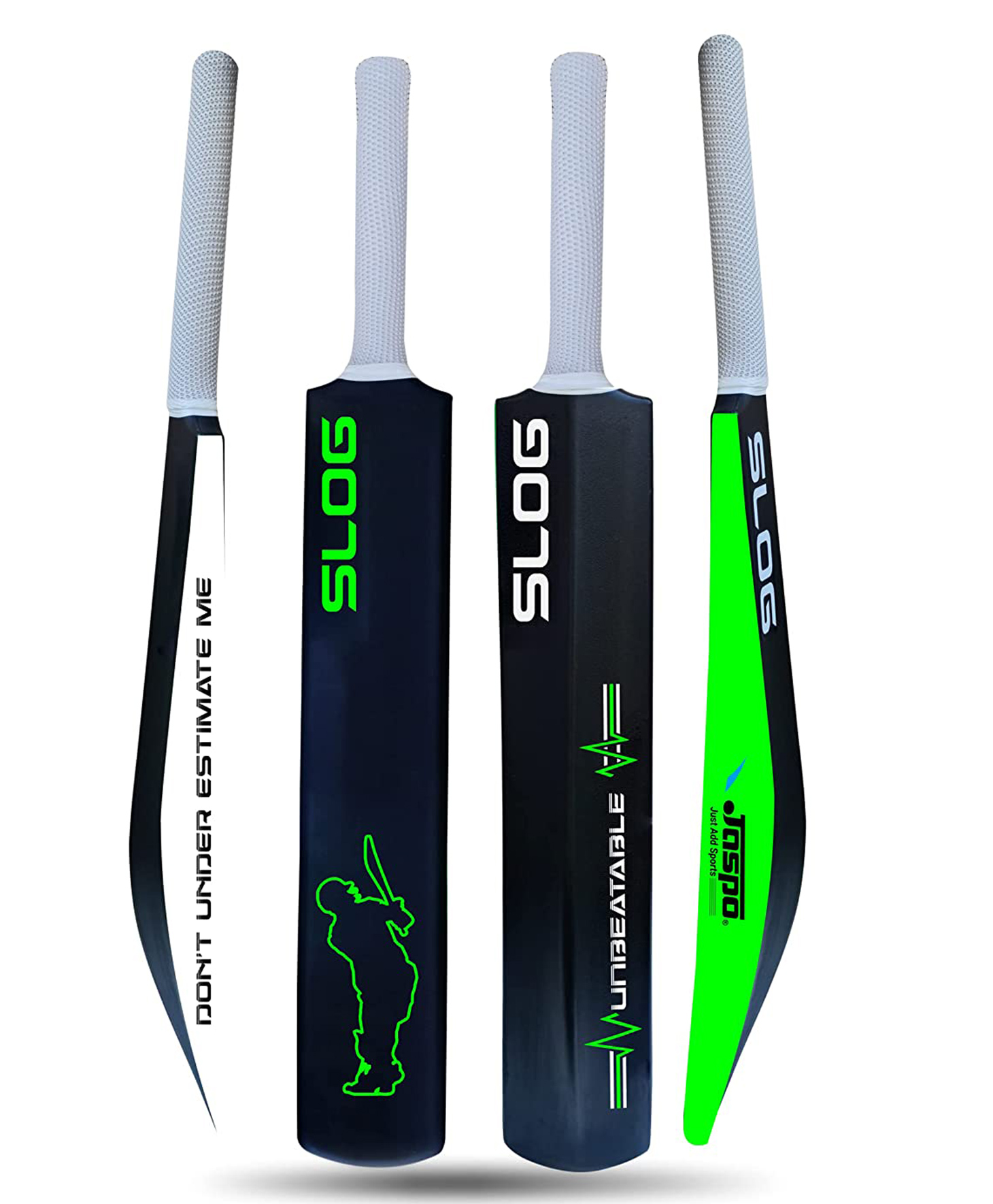 Jaspo Slog Heavy Duty Premium Cricket Bat Full Size - Green Black