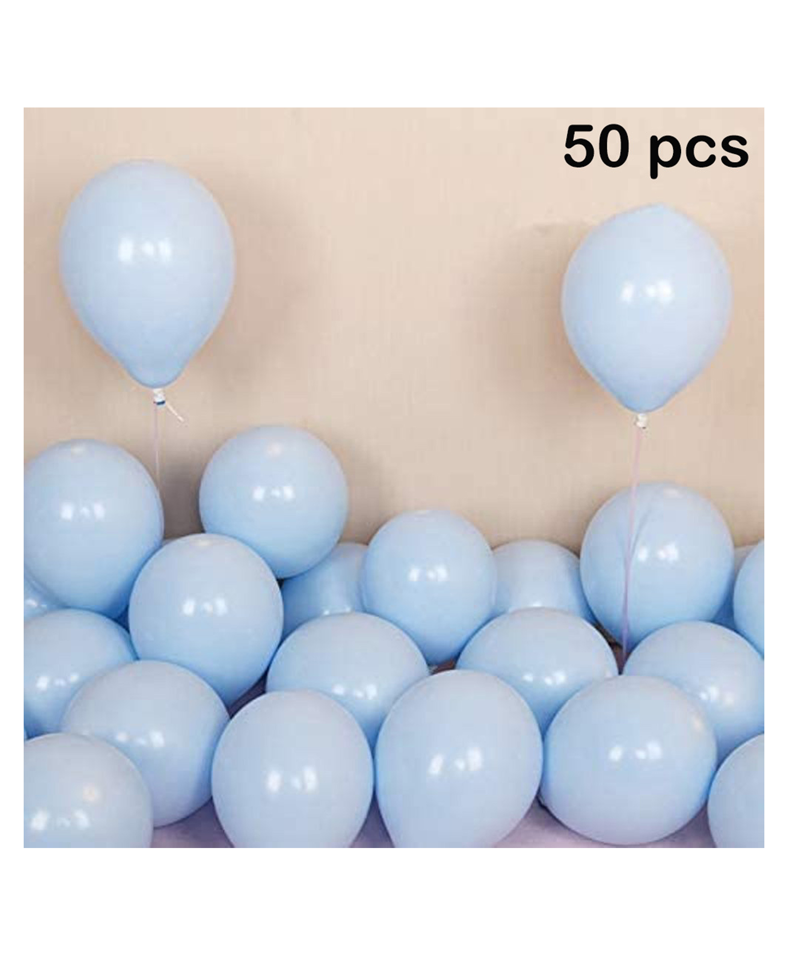 Balloon Junction Pastel Powder Blue Balloons Pack of 50- Light Blue-image-6