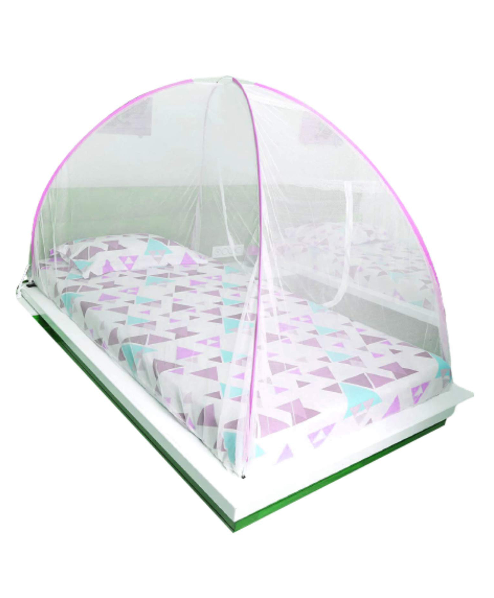 Evafly Mosquito Net for Single Bed Foldable Child Mosquitoes with Adults Mosquito of 2 Saviors Mosquito- Pink-picture-27