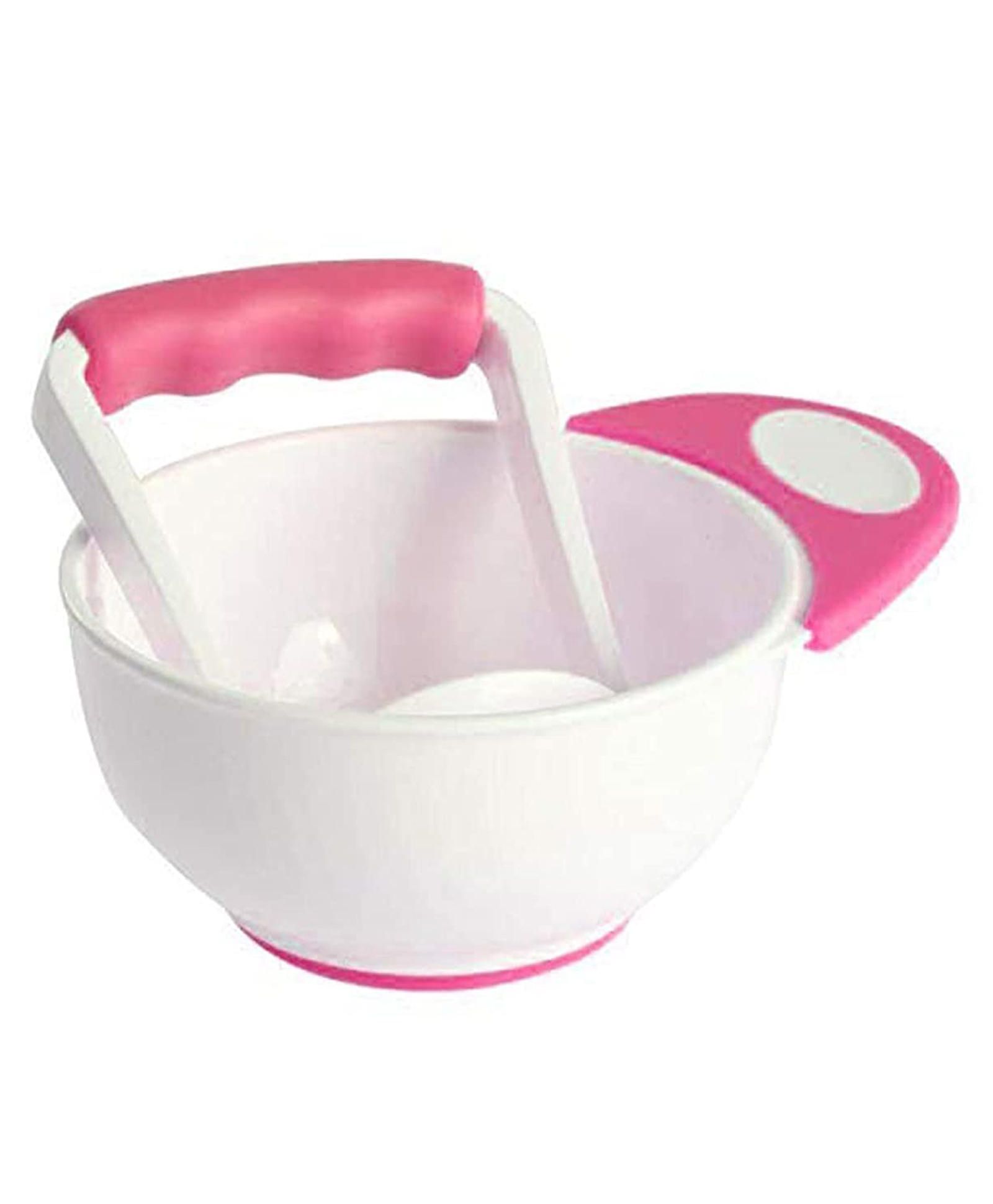 Safe-O-Kid Baby Food Grind Bowl - Pink White-image-19