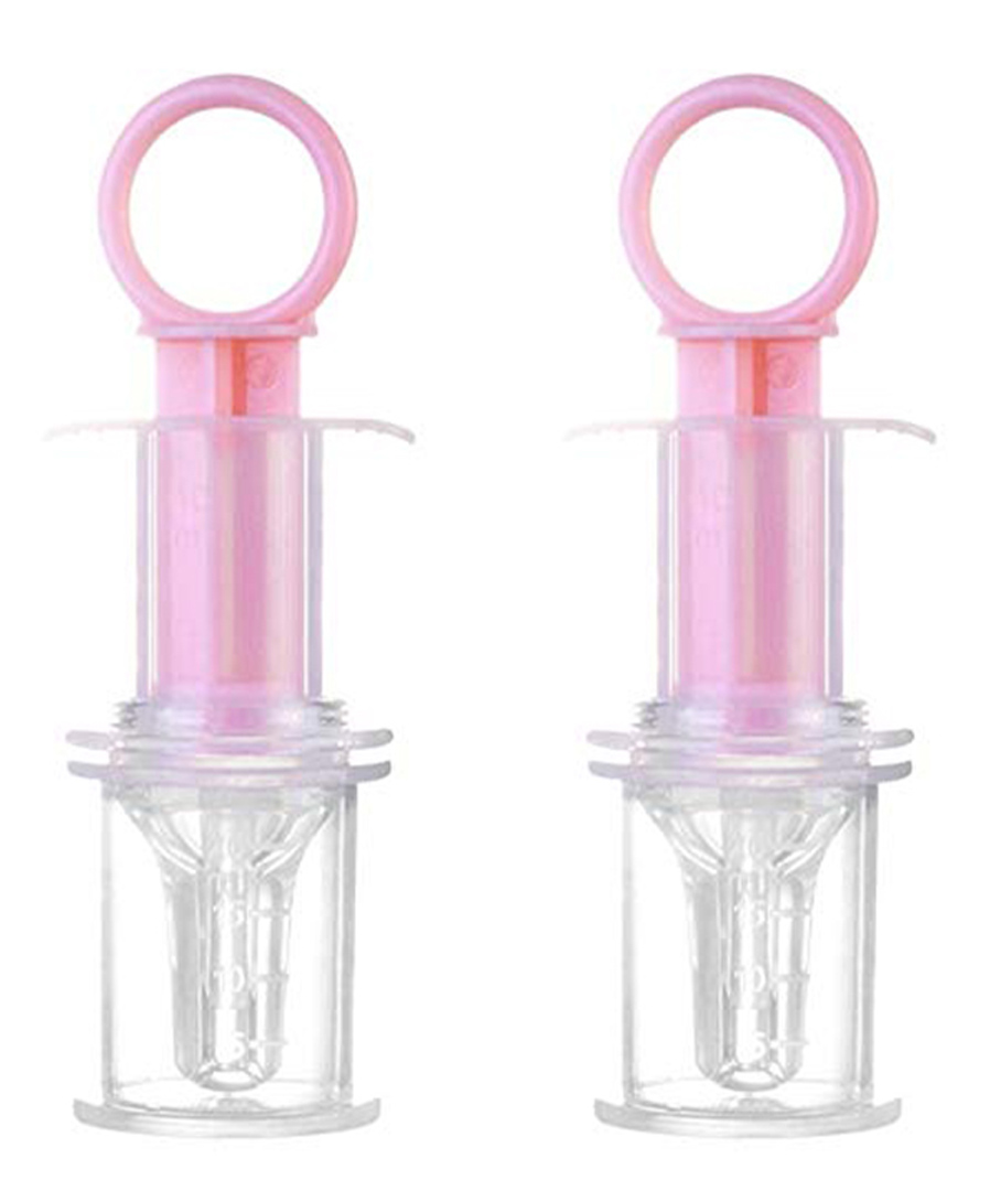Safe-O-Kid Silicone Medicine Feeder with pacifier Cap - Pink-picture-28