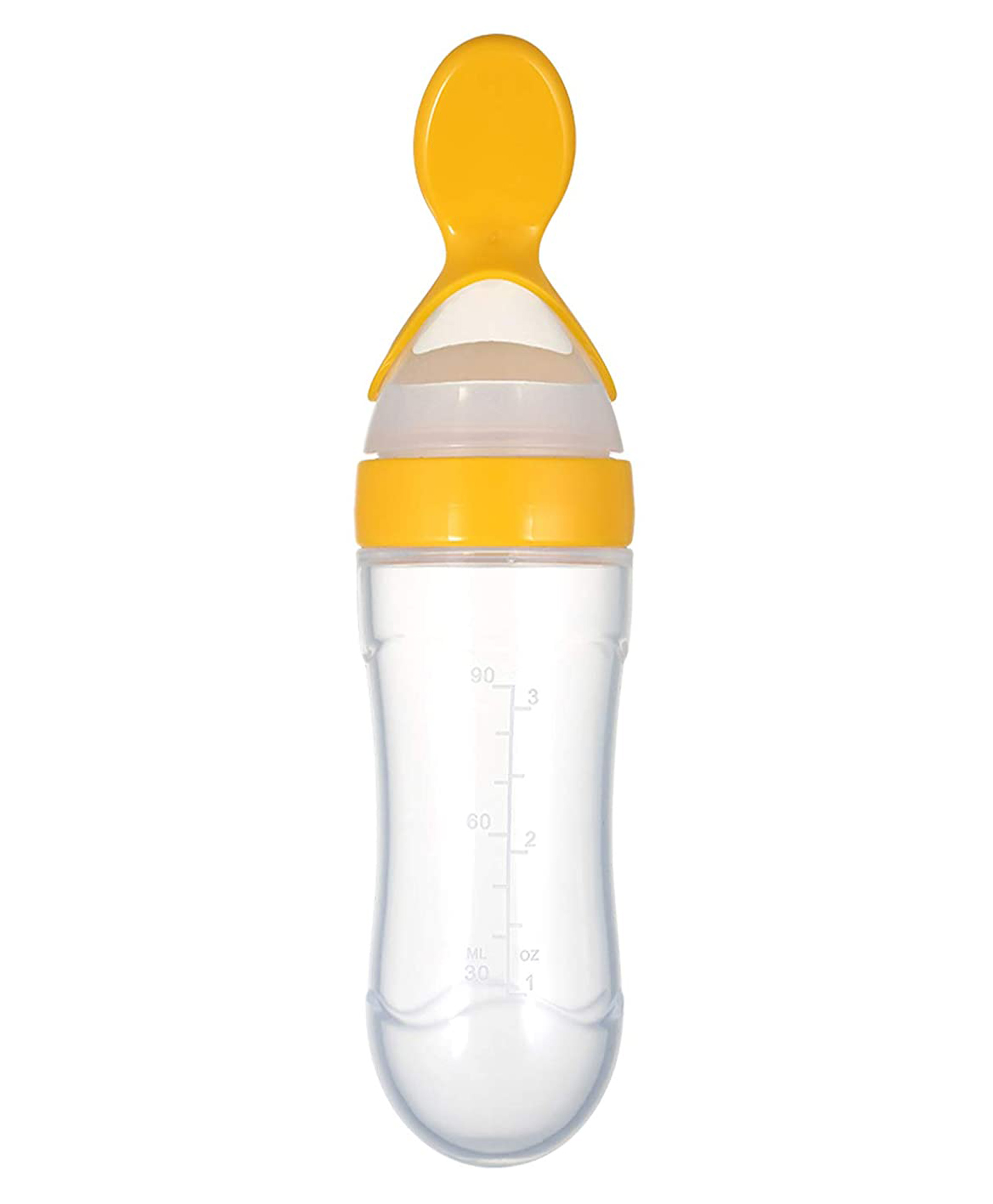 Safe O Kid Silicone Squeezy Food Feeder Spoon Yellow  - 90 ml-image-8
