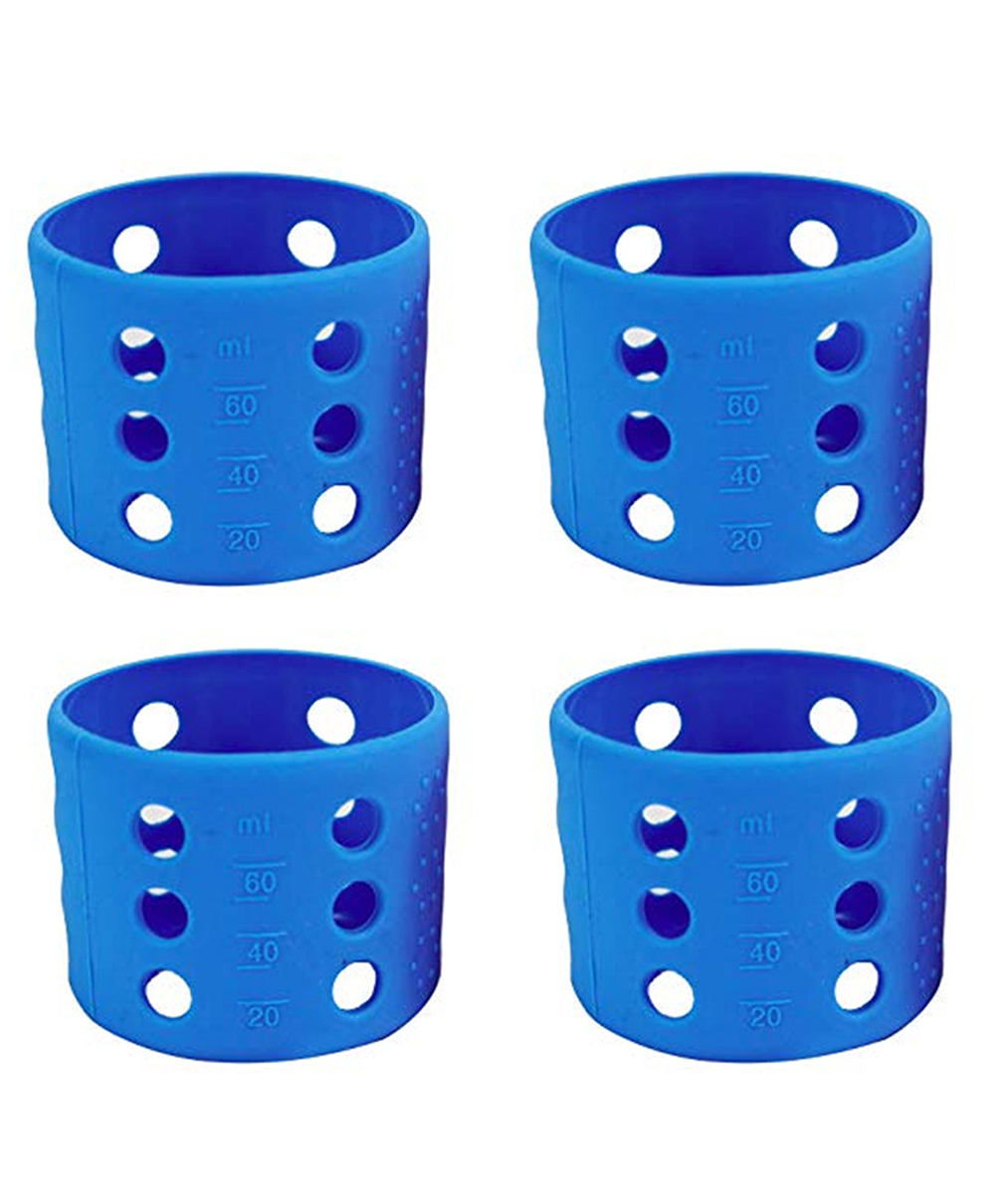 Safe-O-Kid Silicone Insulated Feeding Bottle Cover Blue - Fits to 60 ml Bottle-image-24