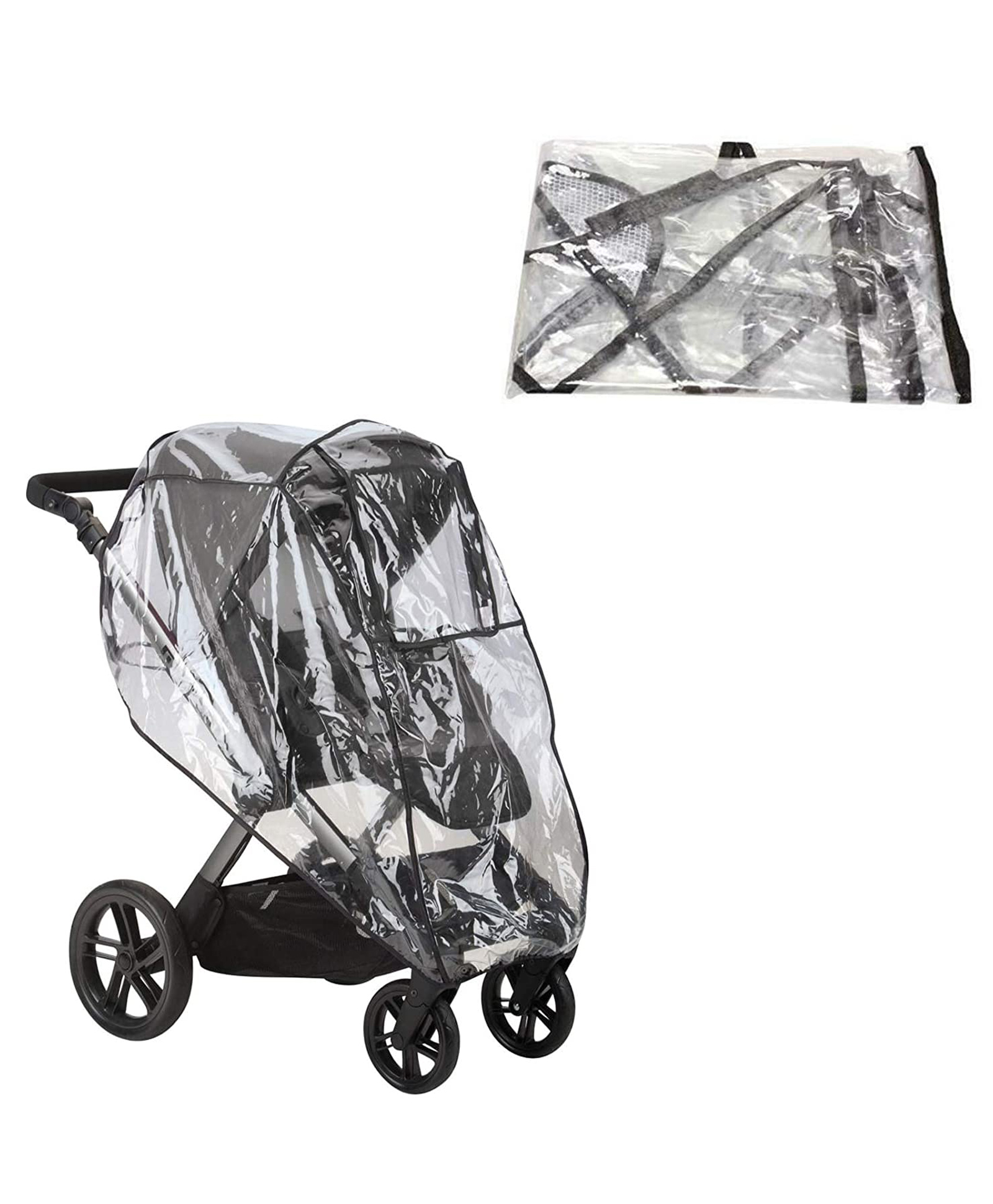 safe-o-kid Safe O Kid Waterproof Wind Shield Stroller Rain Cover - Transparent-picture-45