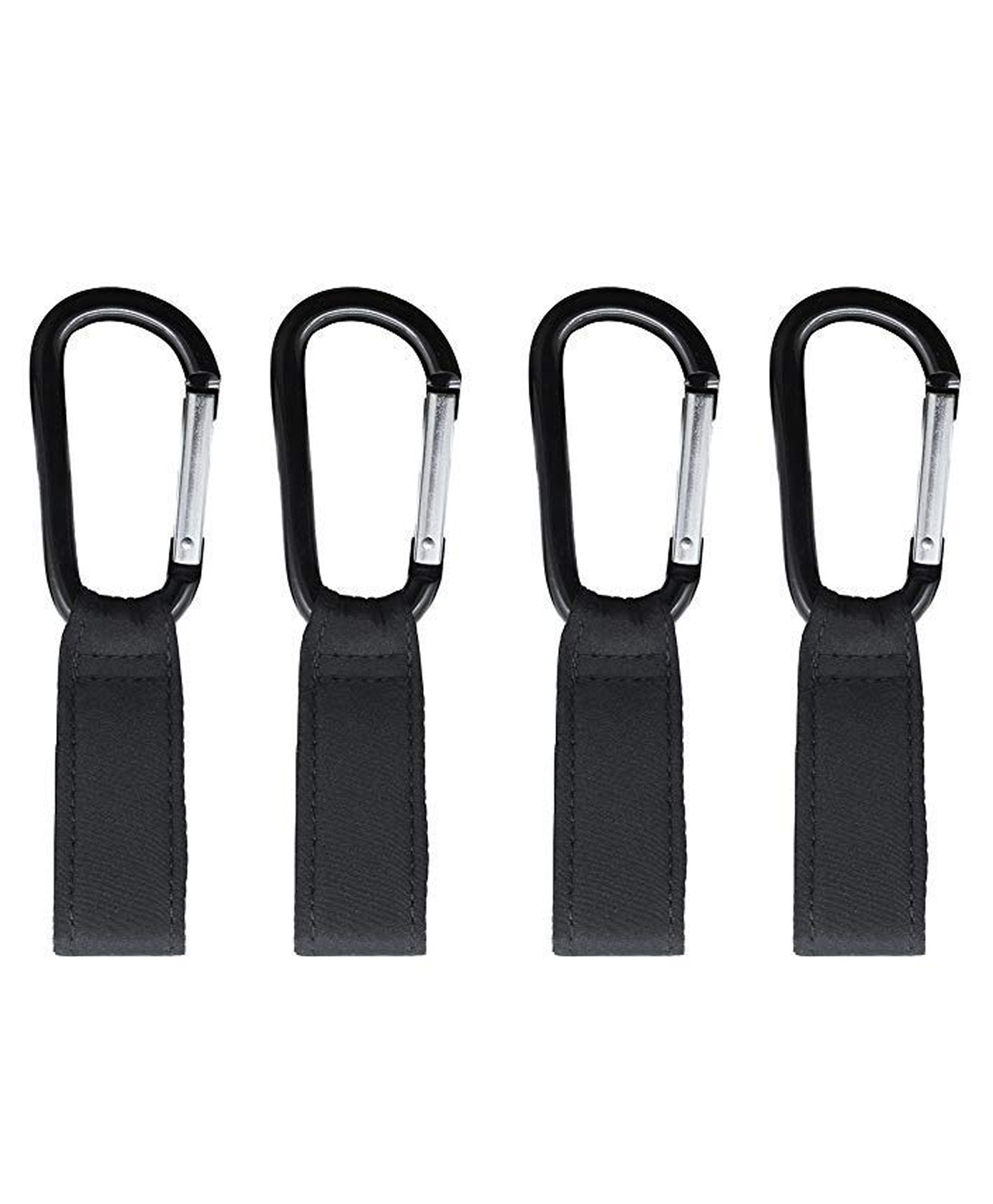 Safe-O-Kid Metal Non-Slip Buggy Clips & Universal Stroller Hook For Bag Holder Pack of 4 - Black-image-23