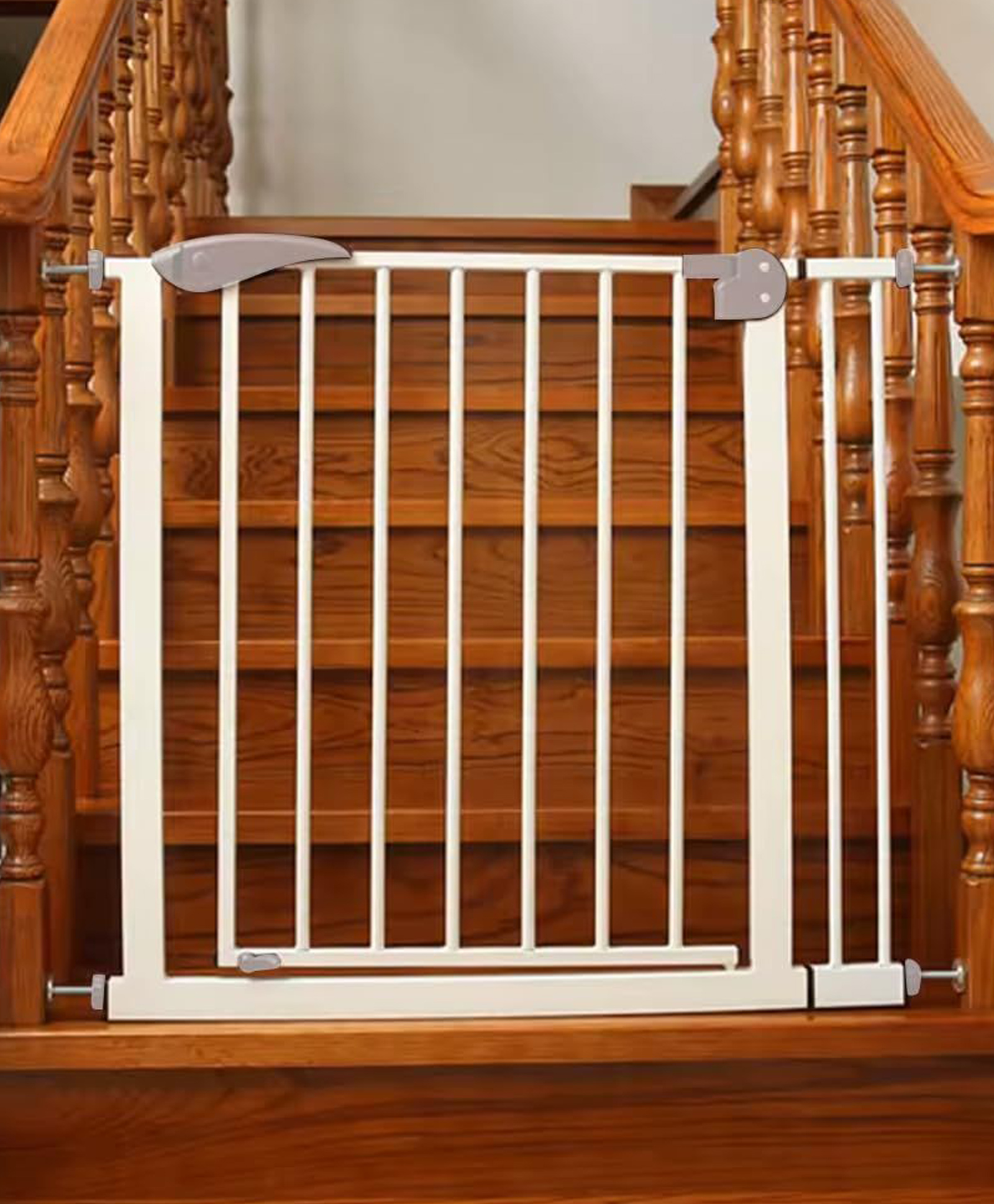 safe-o-kid Safe O Kid Adjustable Safety Gate Covers with Auto Close & Secret Lock L 115 x B 75 cm - Blue & White-picture-20