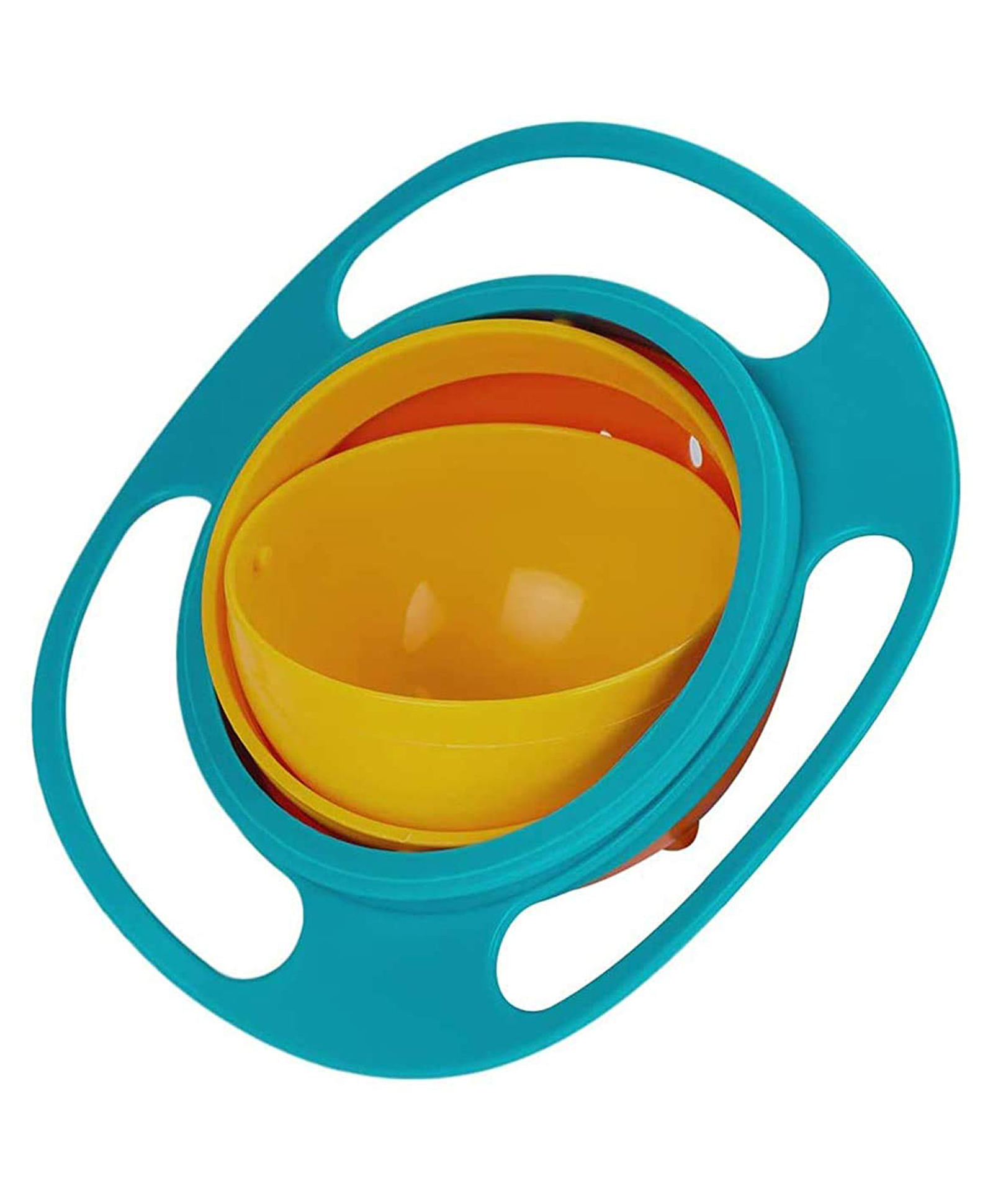 Safe-O-Kid 360 Degree No Spill Bowl  Pack of 2 - Orange And Blue-picture-11