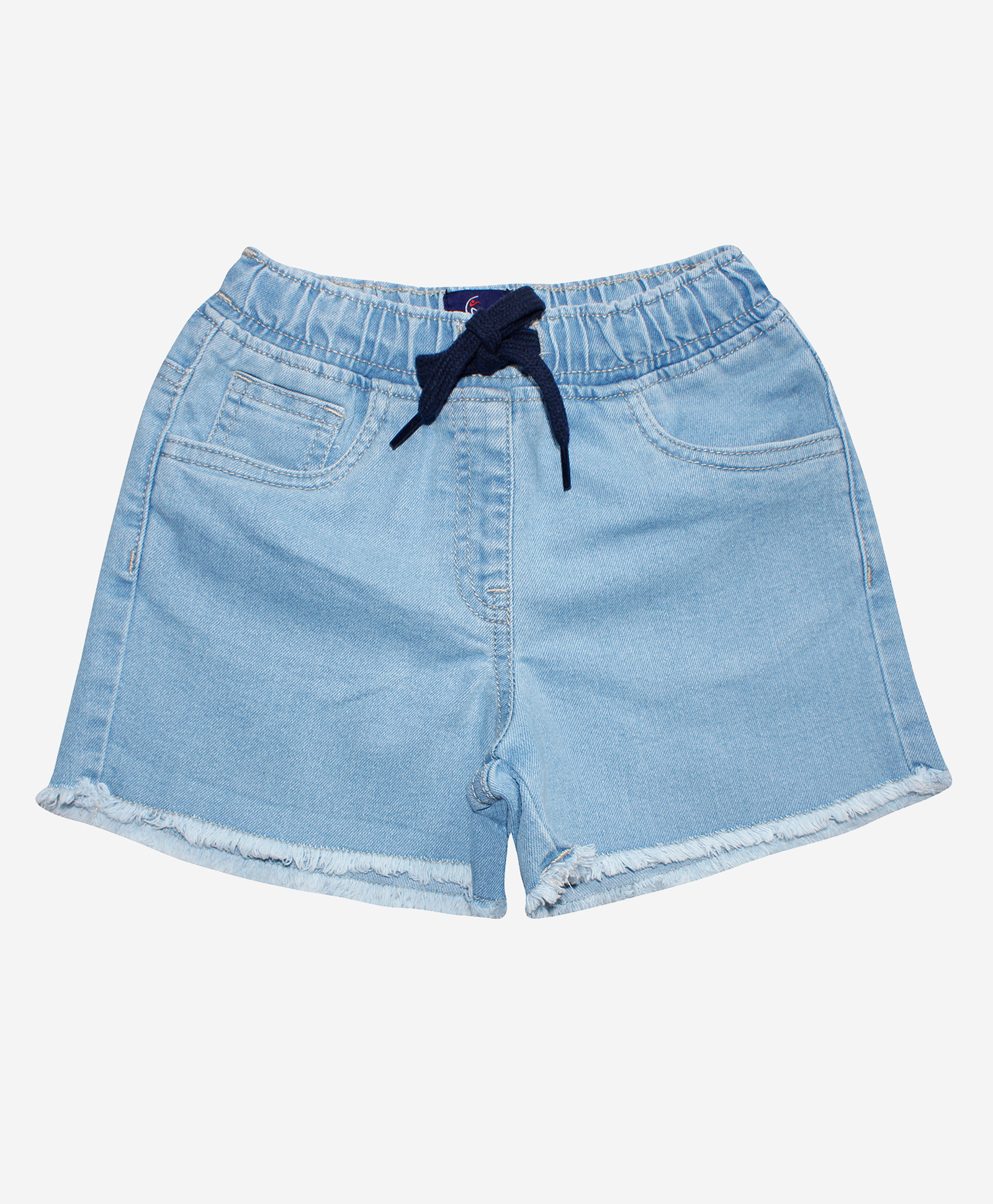 Kiddopanti Frayed Edge Denim Hot Shorts - Light Blue-picture-21