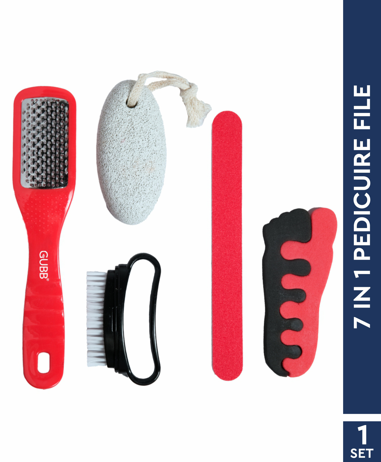 GUBB Pedicure Kit 7 In 1 - Multicolour-image-34