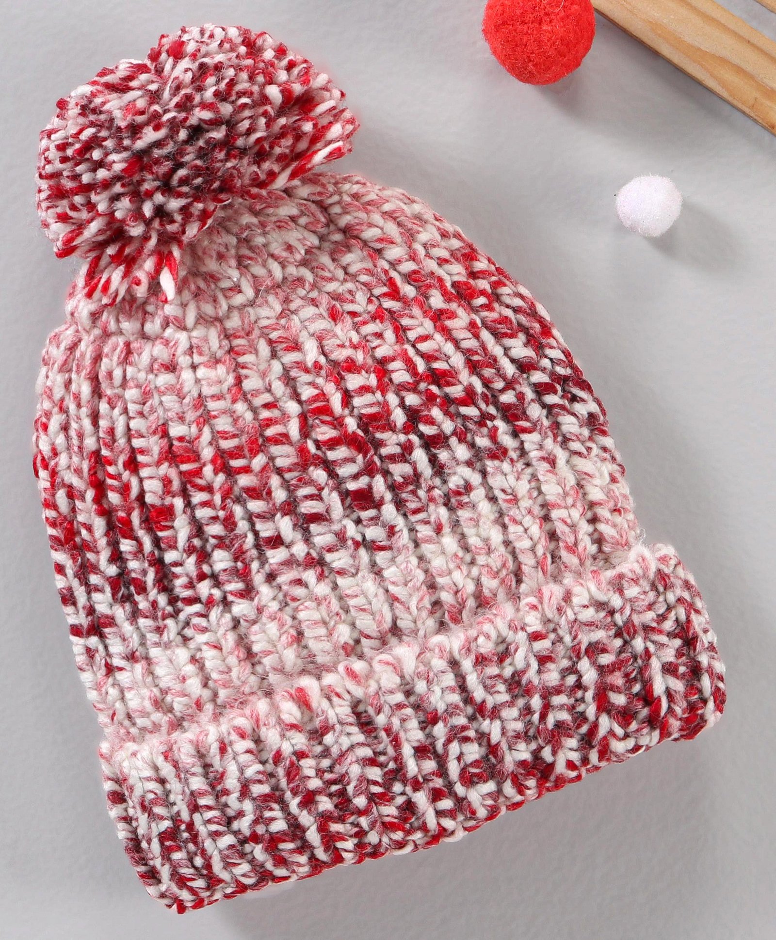 Babyhug Woollen Cap Red - Diameter 10 cm-picture-19