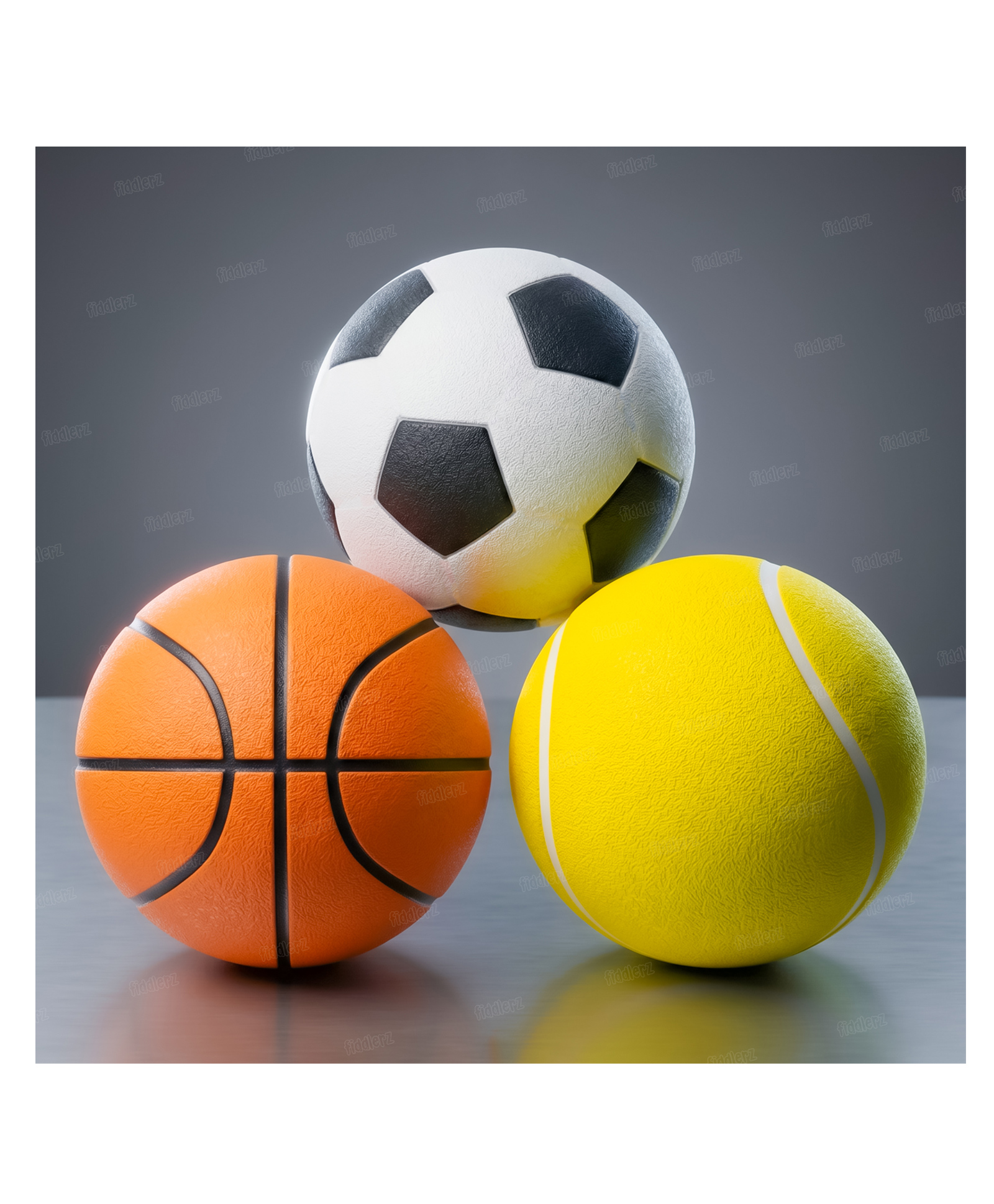 Fiddlerz Mini Balls Sports Basketball Baseball Indoor Outdoor Practice Bouncy Training Soft Balls Pack of 3 - Color May Vary-image-34