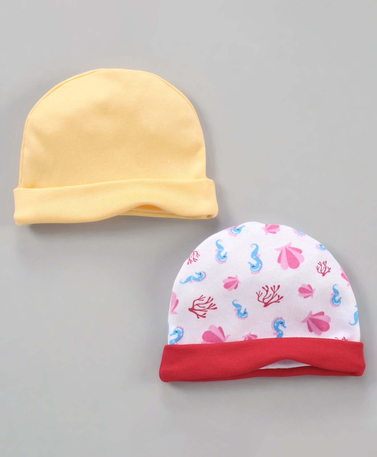 Ben Benny Printed Baby Cap Multicolour Pack of 2 - Diameter 9 cm-picture-15