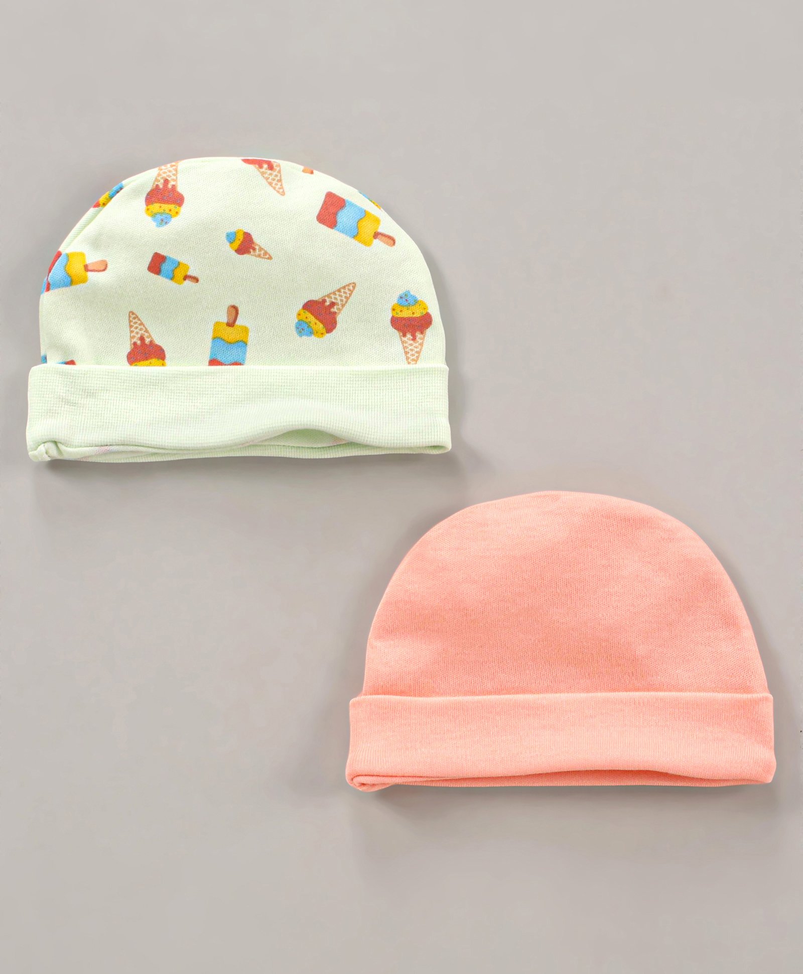 Ben Benny Printed Baby Cap Multicolour Pack of 2 - Diameter 9 cm-picture-18
