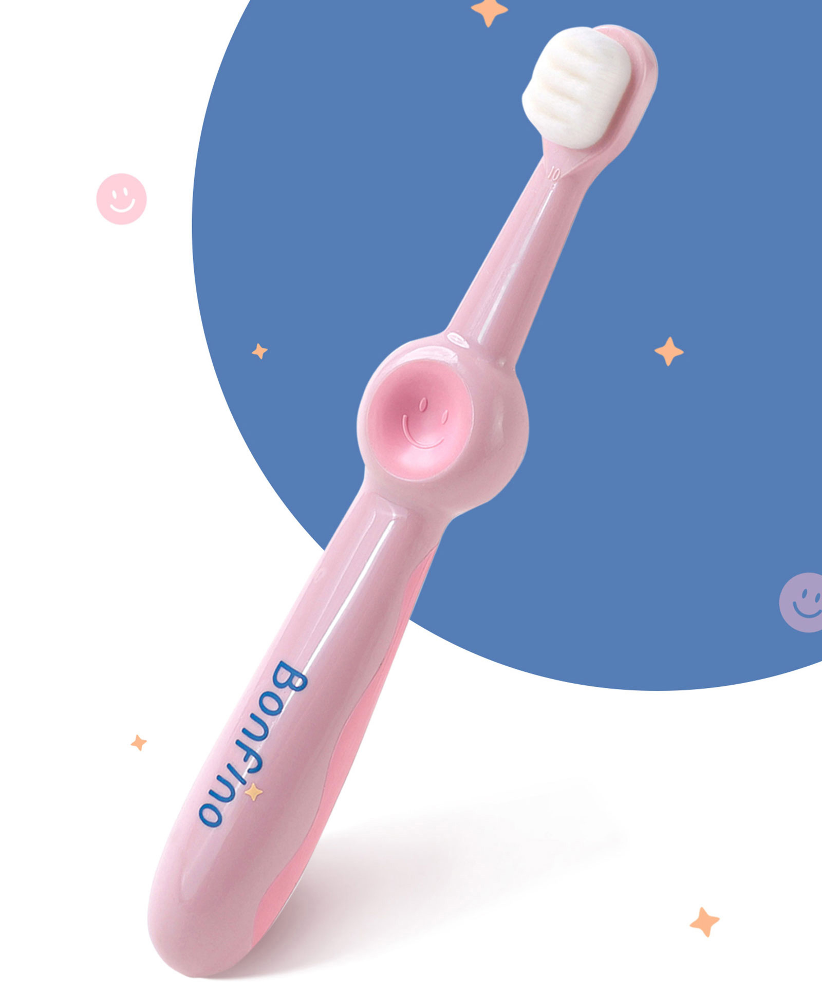 Bonfino Nano Bristles Toothbrush Free Size - Pink
