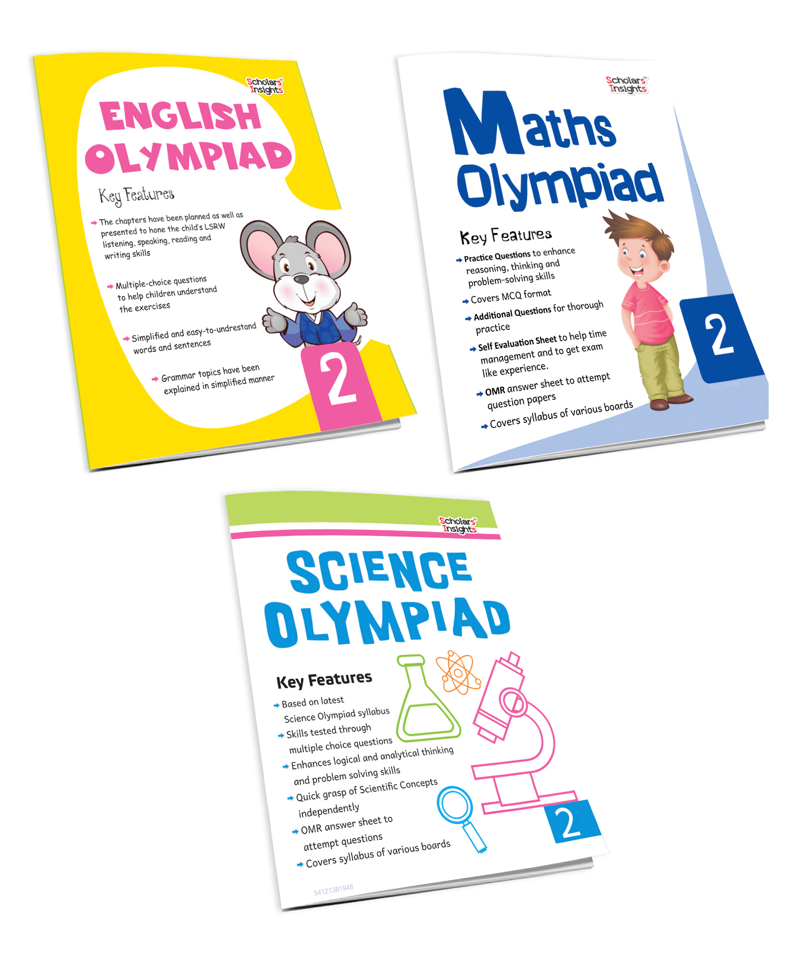 Scholars Insights Olympiad English Maths and Science Workbooks Grade 2 Set of 3 - English-image-31