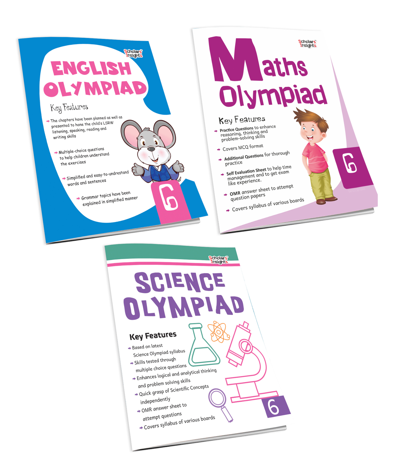 Scholars Insights Olympiad English Maths and Science Workbooks Grade 6 Set of 2 - English-image-34