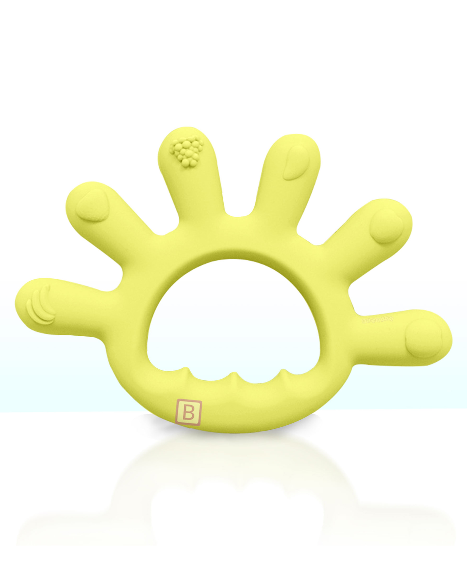 Bembika Finger Shape Baby Teether Keys - Yellow-picture-17
