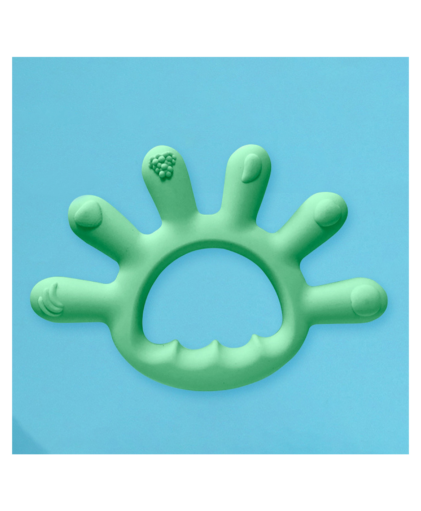 Bembika Finger Shape Baby Teether Toy Keys - Green-picture-23
