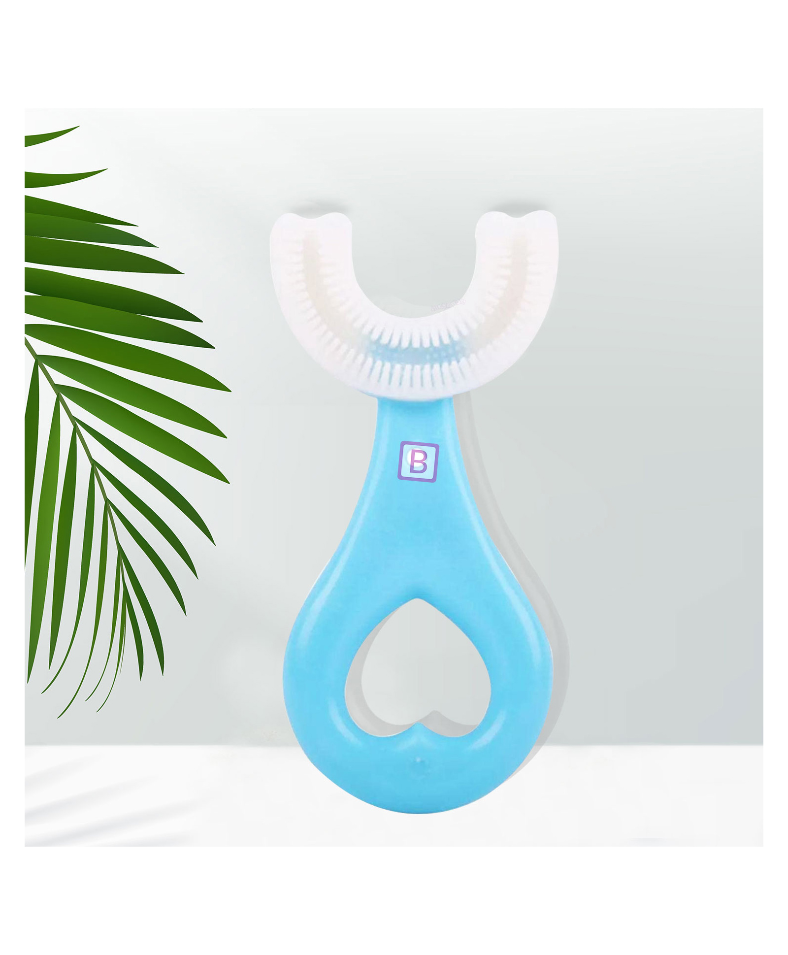 Bembika Baby Teether Toys Heart Shape Small Toothbrush - Blue-picture-15