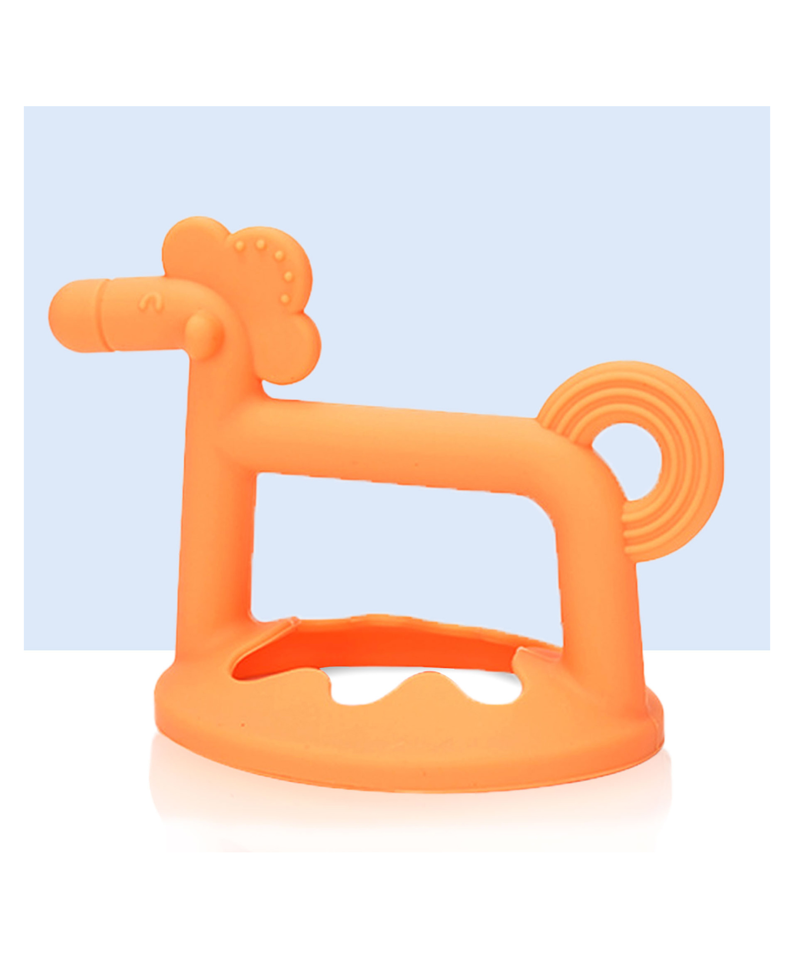 Bembika Pony Shape Baby Teether Toy - Orange-picture-13