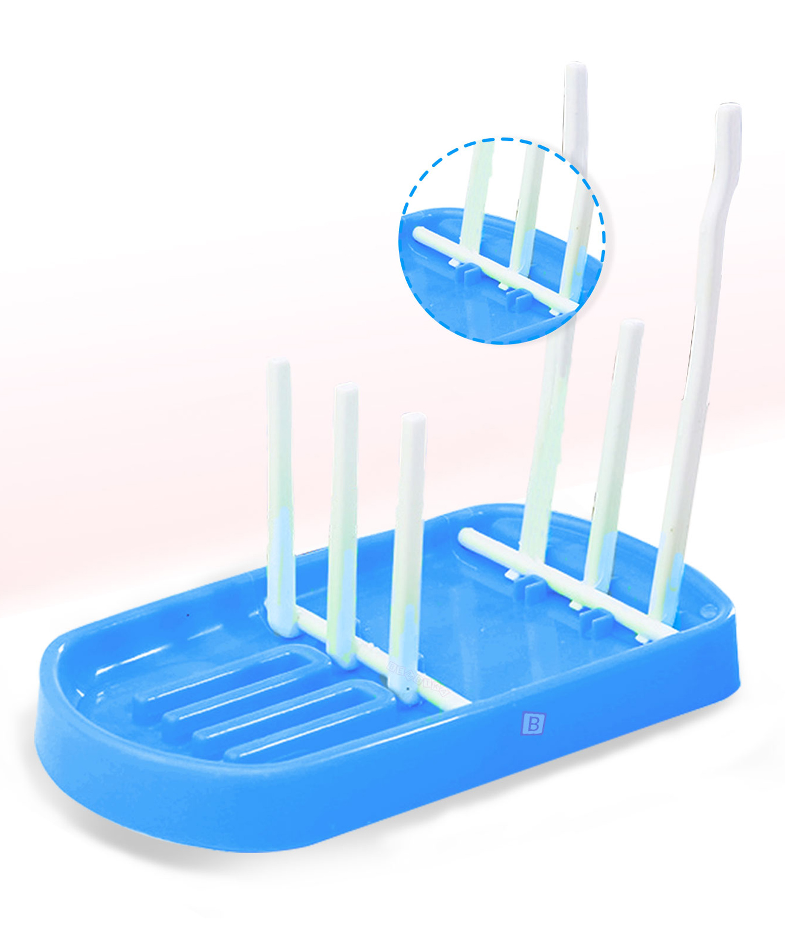 Bembika Baby Bottles Drying Rack - Blue-picture-28