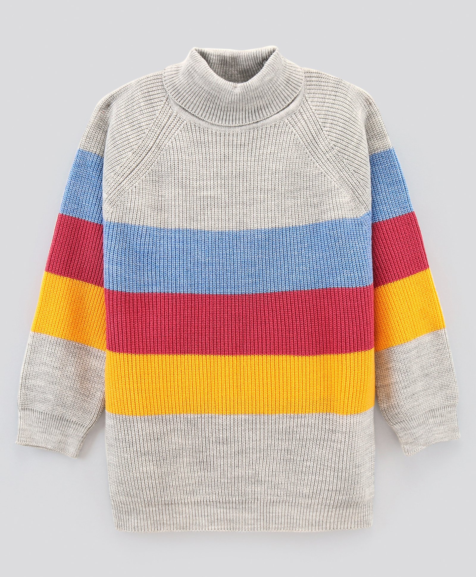 Pine Kids Full Sleeves Medium Winter Striped Pullover Sweater - Multicolor-picture-24