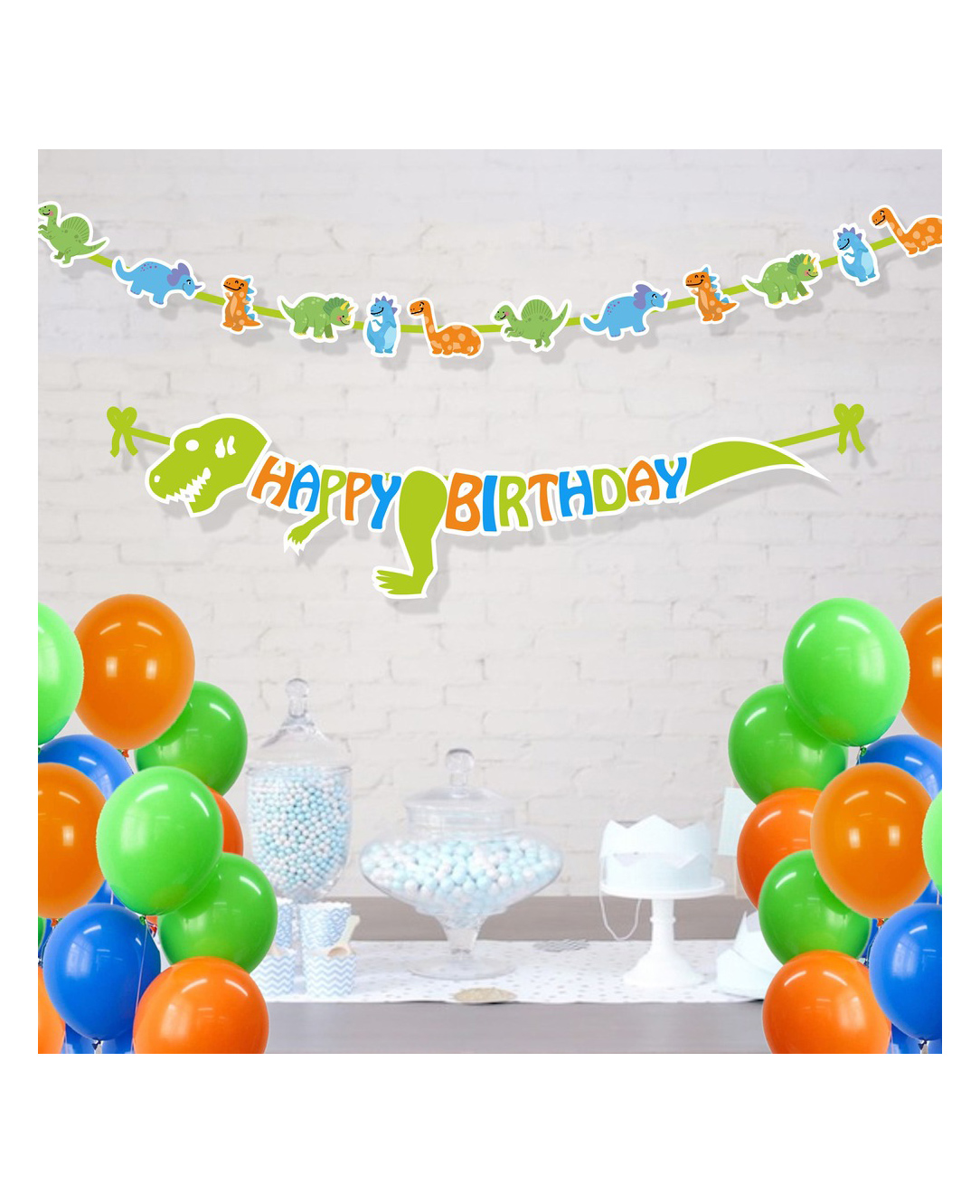 Untumble Dinosaur Birthday Letter Bunting Kit - Multicolour-image-11