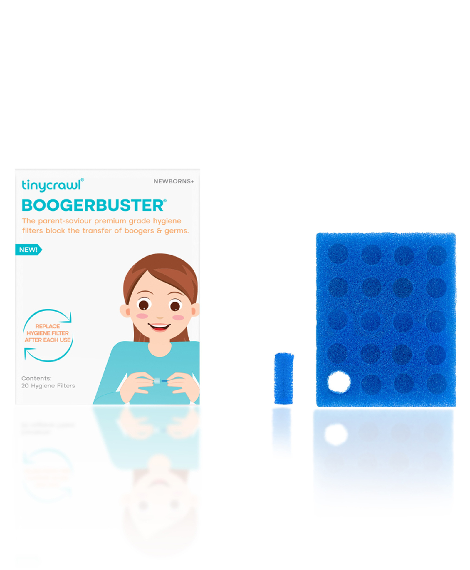 Tinycrawl Hygiene Filters for Boogerbuster - Pack of 20-image-3