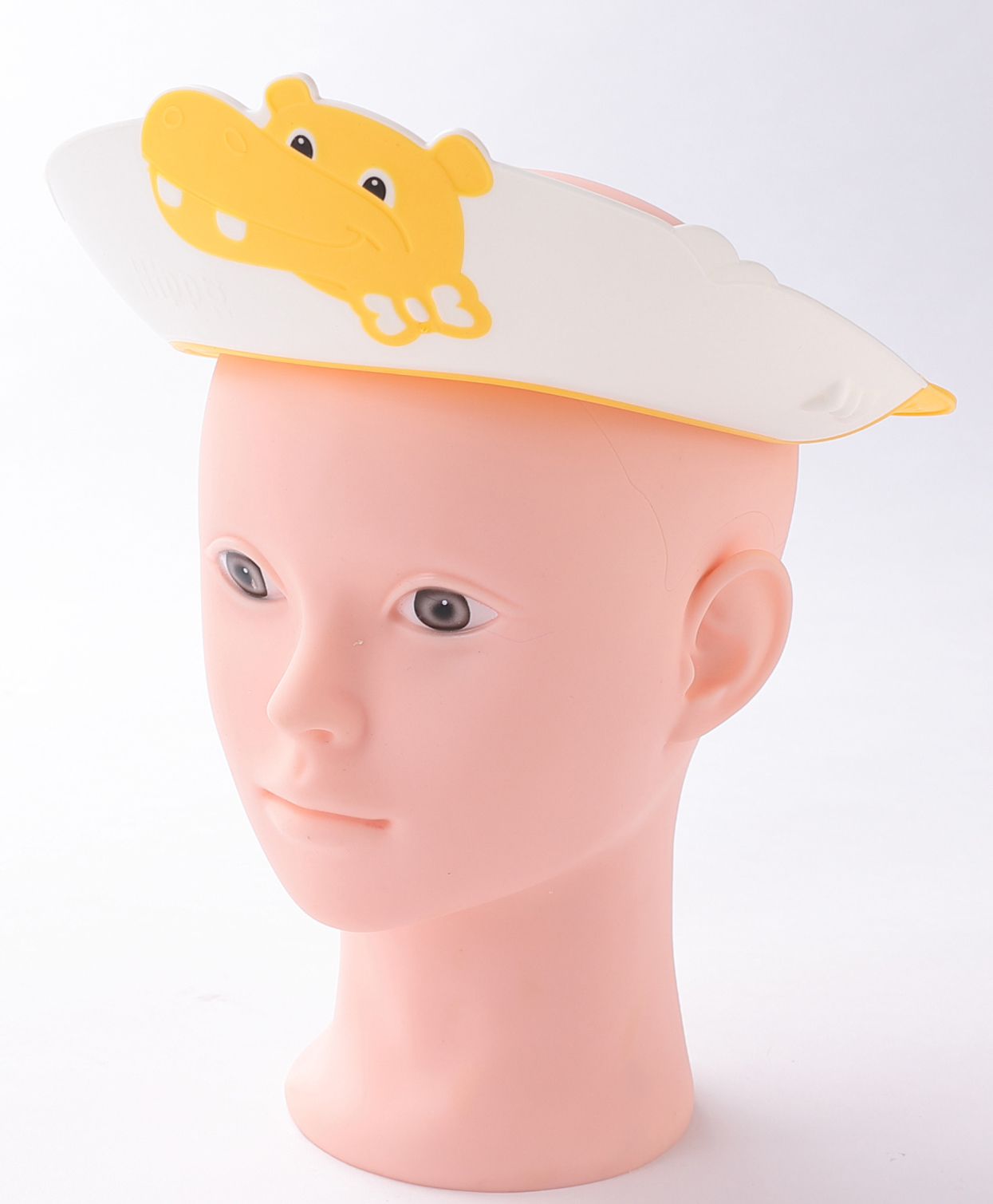 Babyhug Silicone Shower Cap Hippo Face Design - Yellow-picture-11