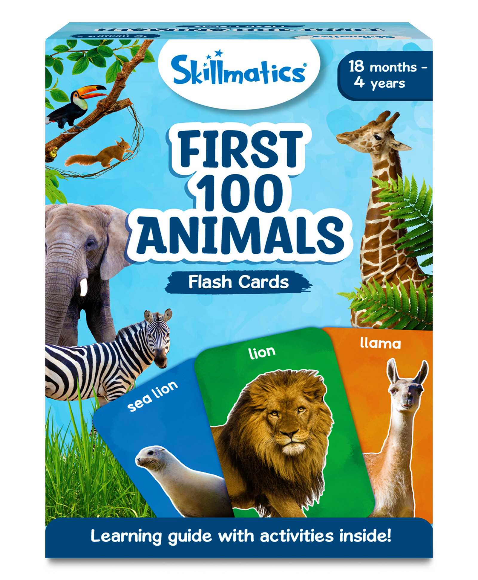 Skillmatics Flash Cards First 100 Animals Multicolour - 50 Pieces-picture-13