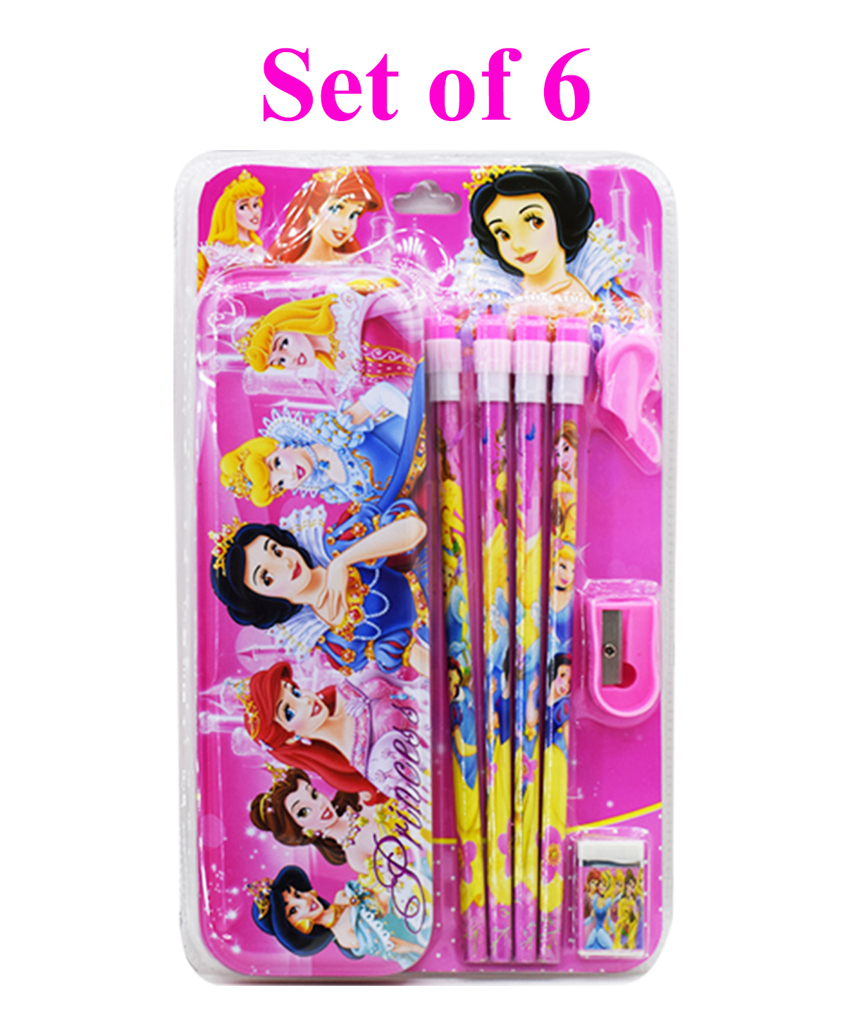 Asera Princess Theme Stationery Gift Set of 6 - Pink-picture-32