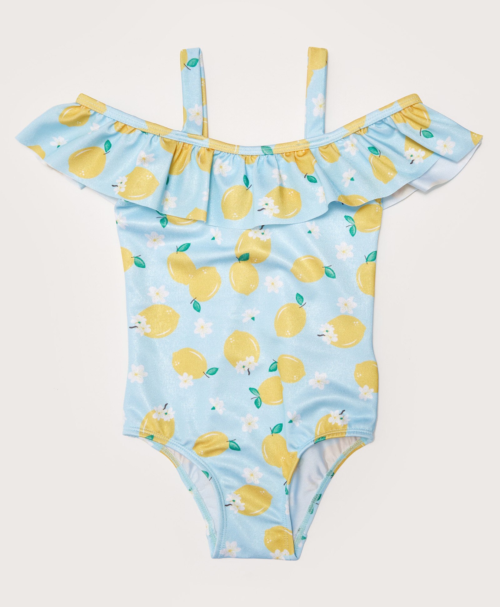LCWaikiki Sleeveless Swim Suit Fruit & Floral Print - Blue-image-44