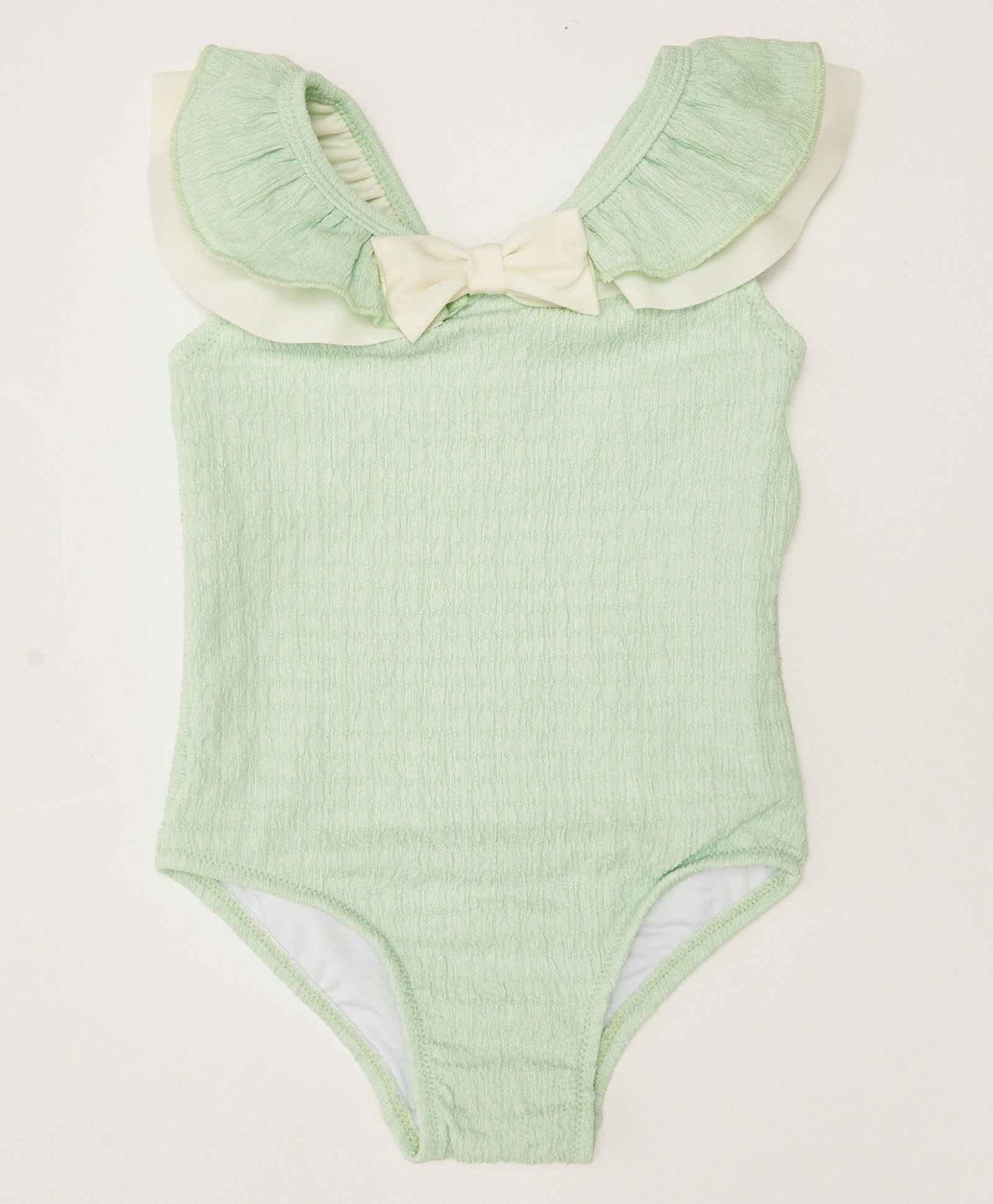 LC Waikiki Short Sleeves V Cut Swimsuit - Pastel Green-image-43