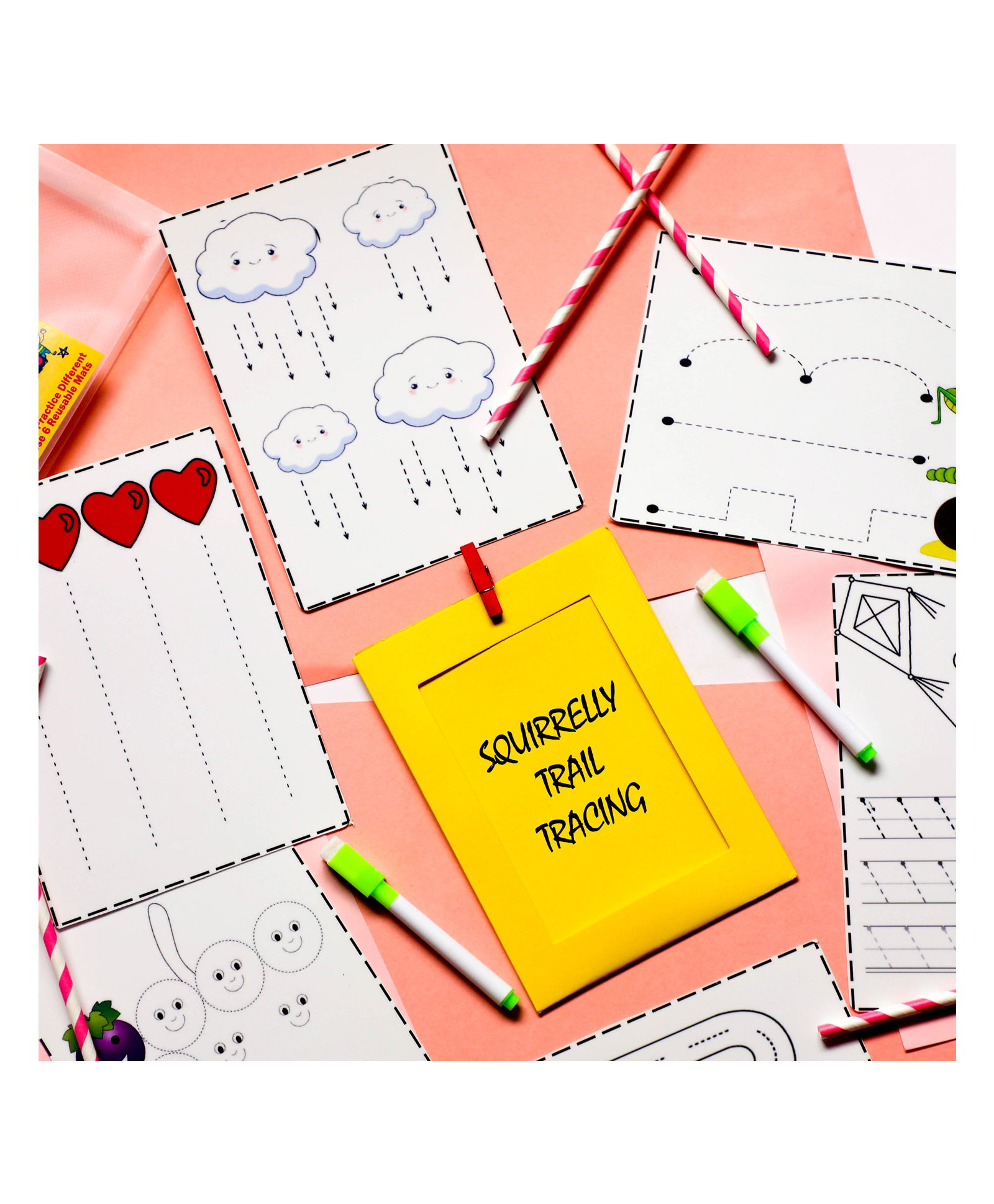 My House Teacher Trail Tracing Reusable Kit - Multicolour-image-2