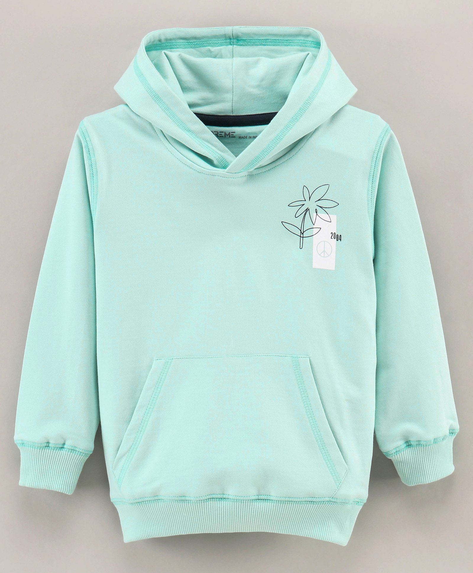 Doreme Full Sleeves Hoodie Multiprint - Cruise Green-image-11