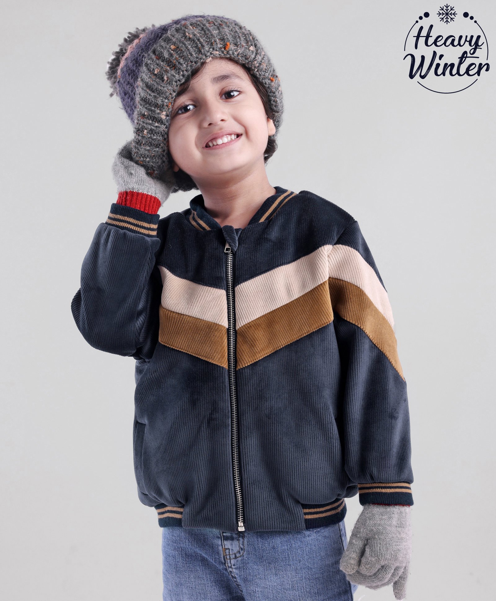 Babyoye Cotton Full Sleeves Bomber Jacket  Stripes - Multicolour-image-34