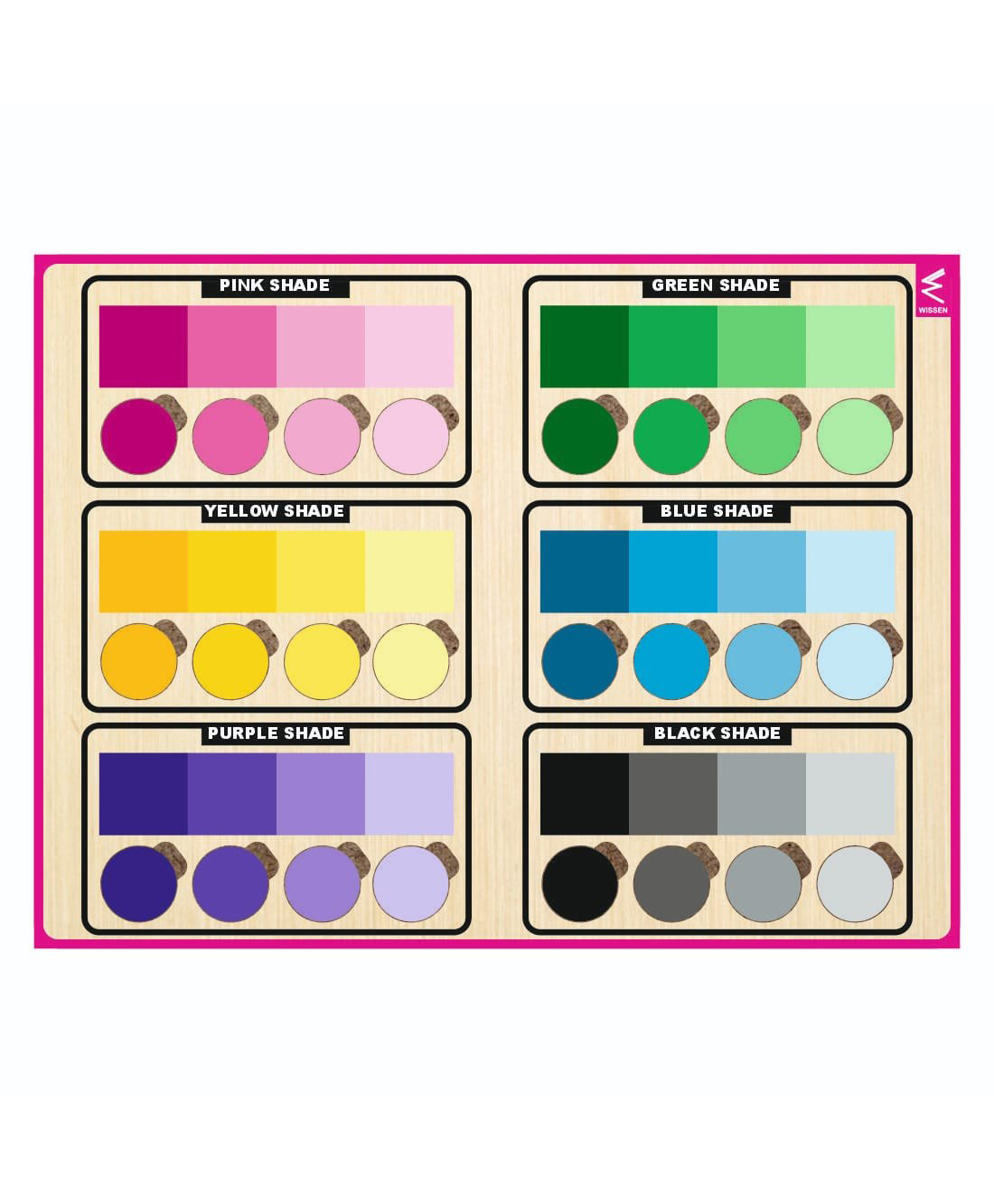 Wissen Colour Shade Matching Puzzle Game-  24 Pieces-picture-26