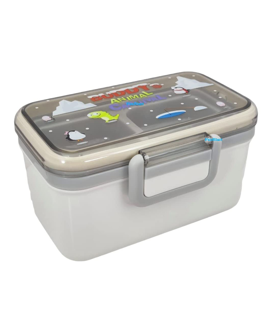 FunBlast Double Layer Lunch Box - Cream-image-46